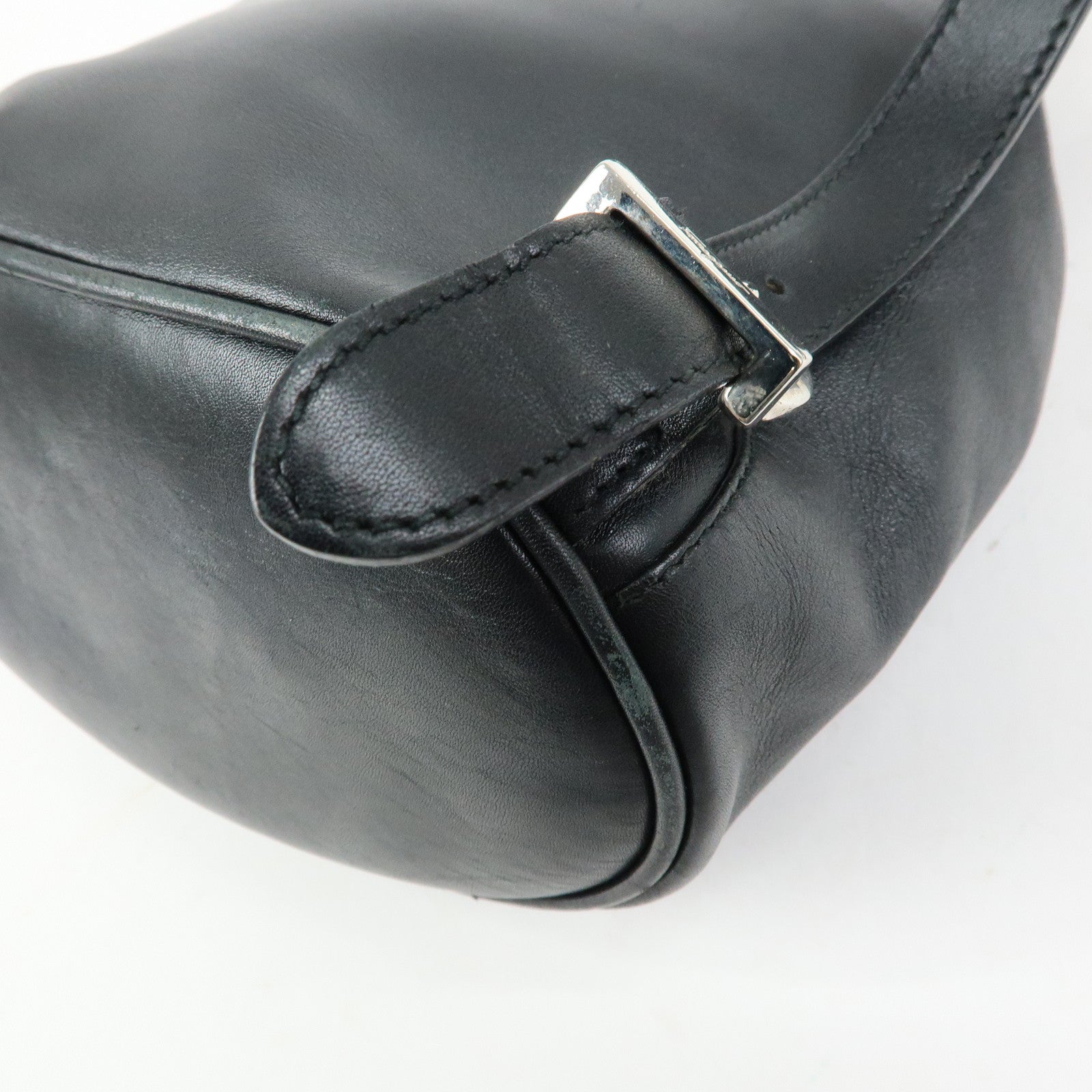 Ferragamo Gancni Leather Mini Backpack Rucksack Black Silver