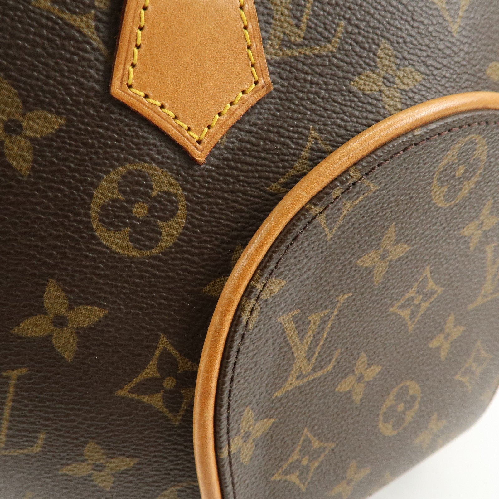 Louis Vuitton Monogram Ellipse PM Hand Bag Brown M51127 Used