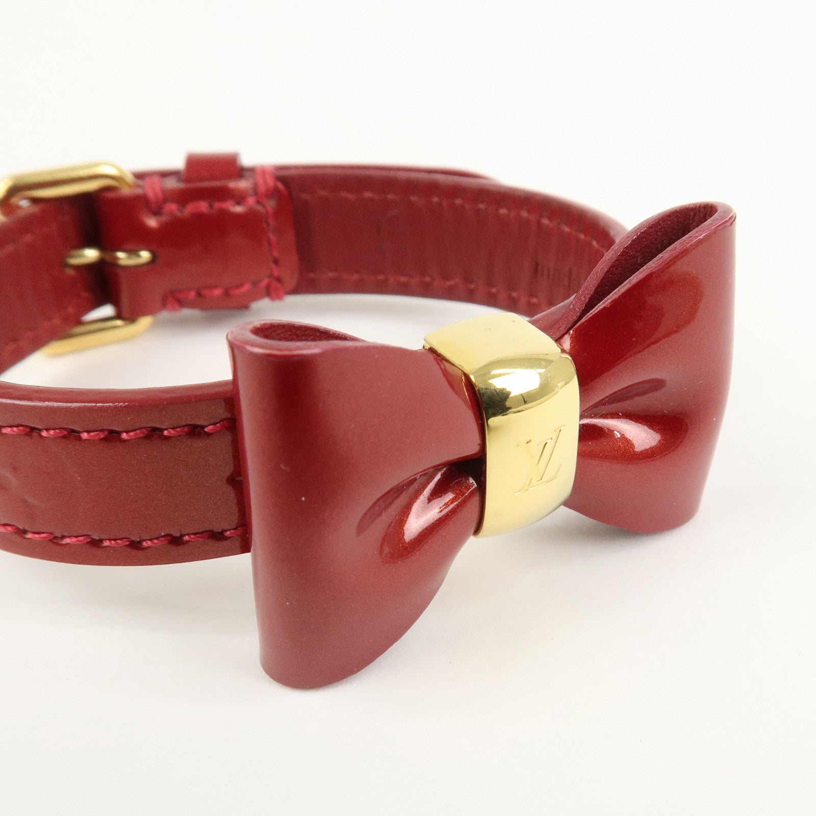 Louis Vuitton Monogram Vernis Bracelet Favorite Red M6618F
