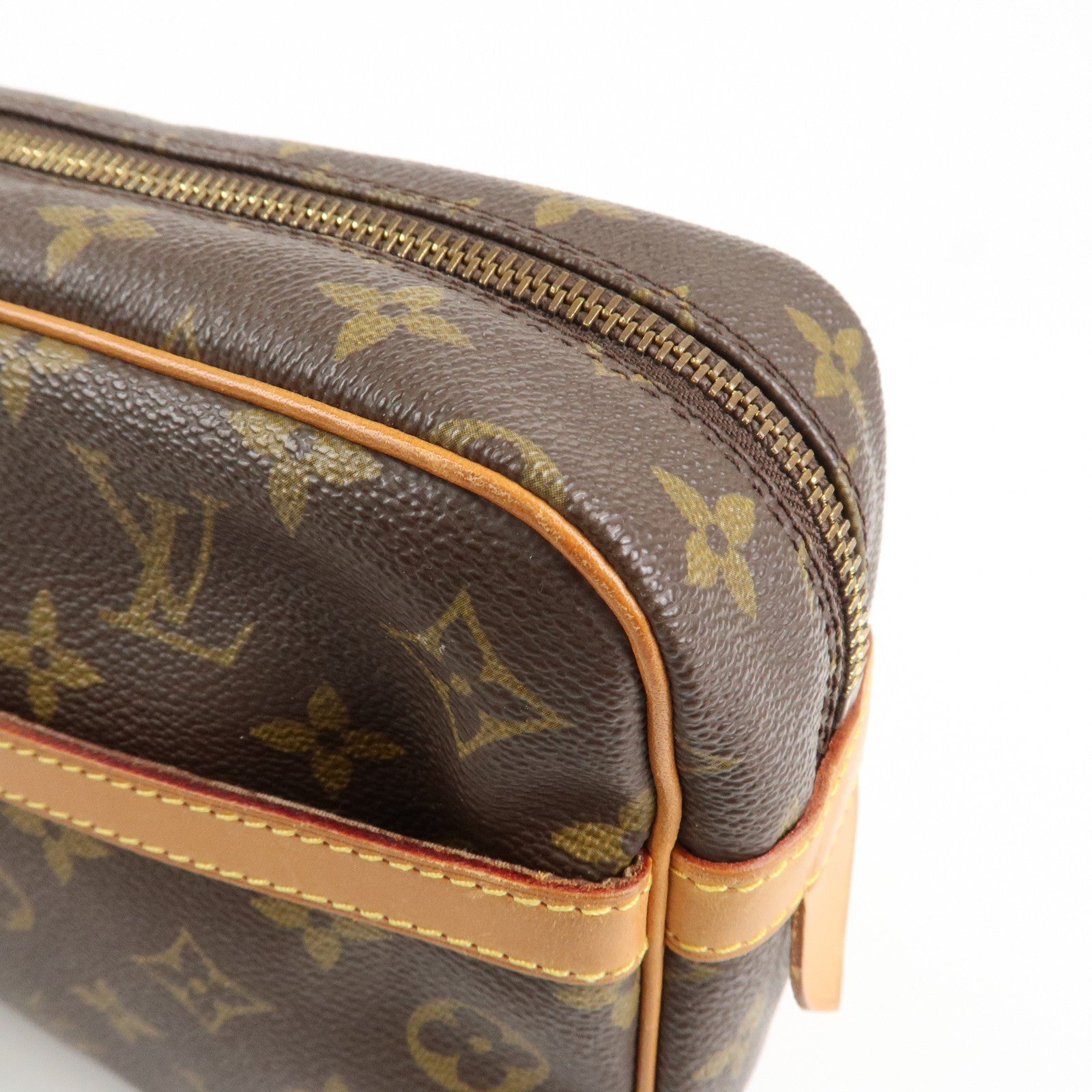 Louis Vuitton Monogram Compiegne 28 Pouch Clutch Bag Brown M51845