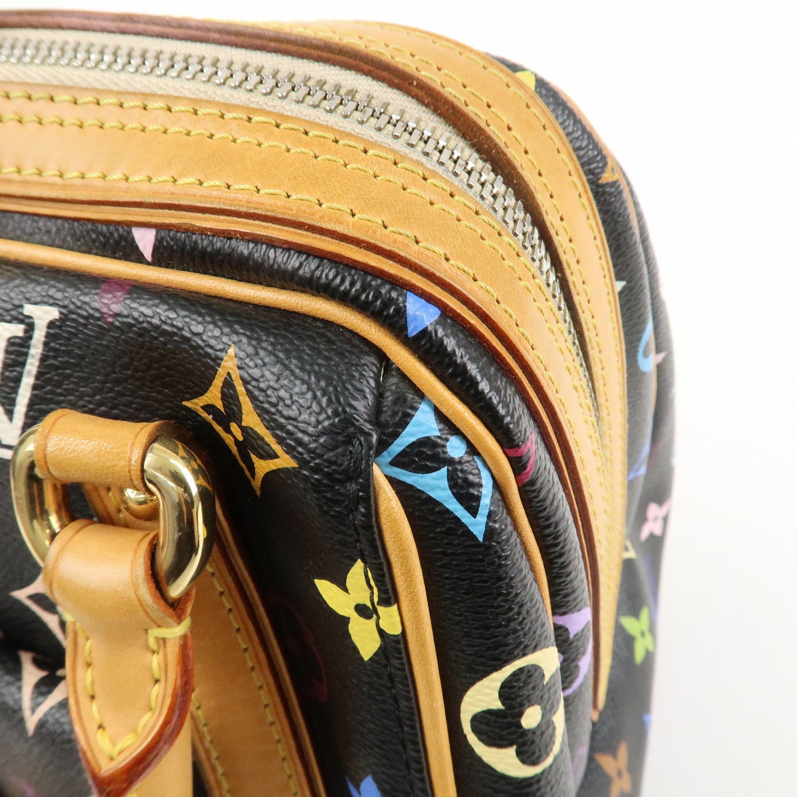 Louis Vuitton Monogram Multicolor Priscilla Hand Bag Noir M40097