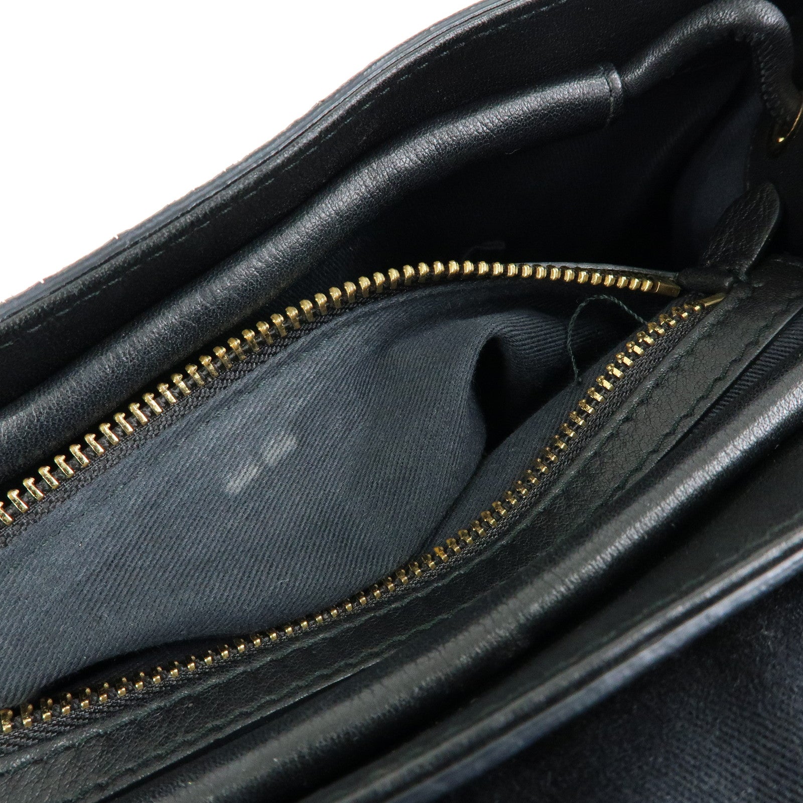 Dolce&Gabbana Leopard PVC Leather 2Way Bag Hand Bag Brown Black