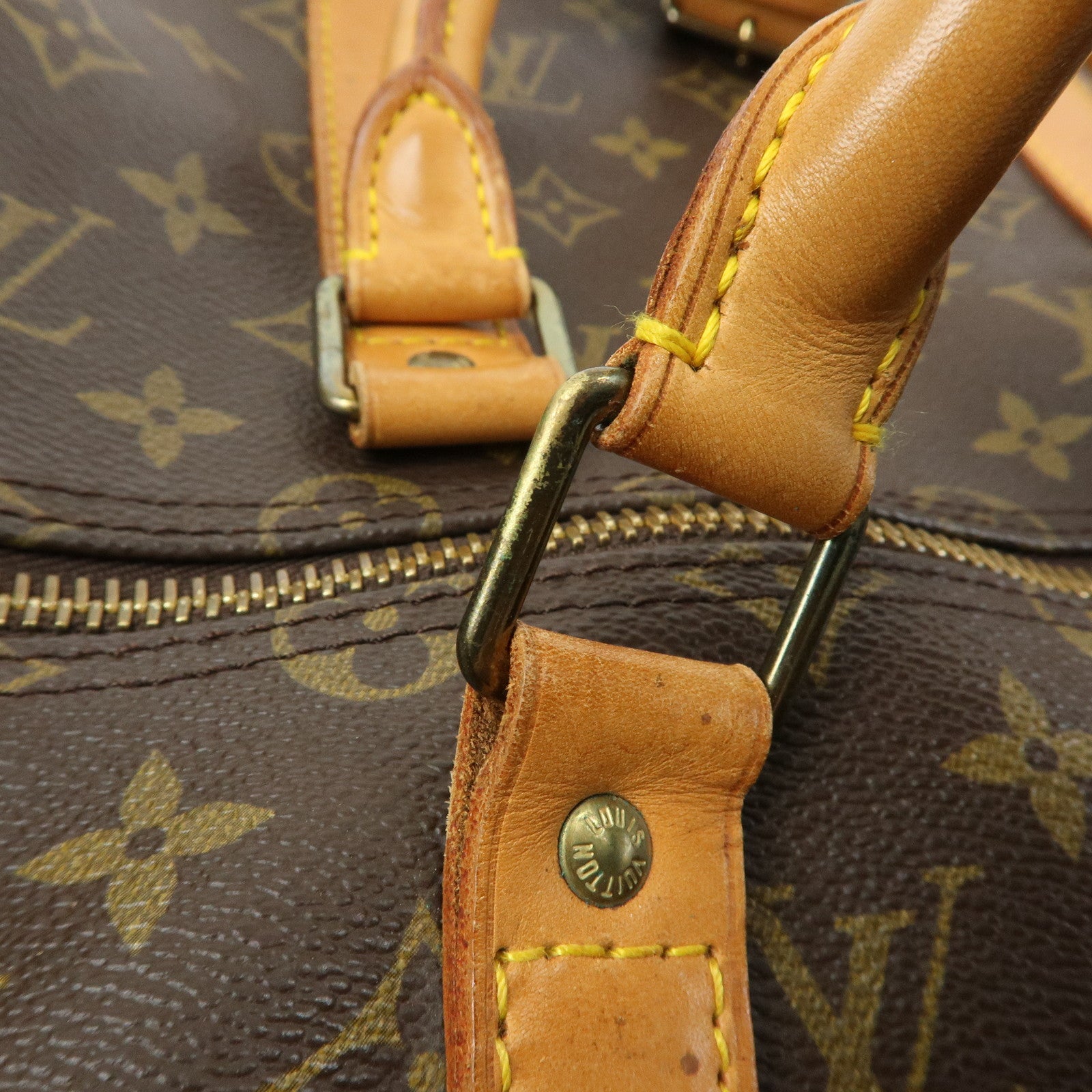 Louis Vuitton Monogram Keep All Bandouliere 50 Boston Bag M41416