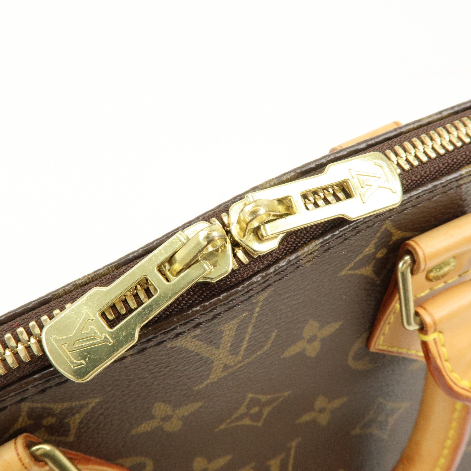 Louis Vuitton Monogram Alma Hand Bag Brown M51130