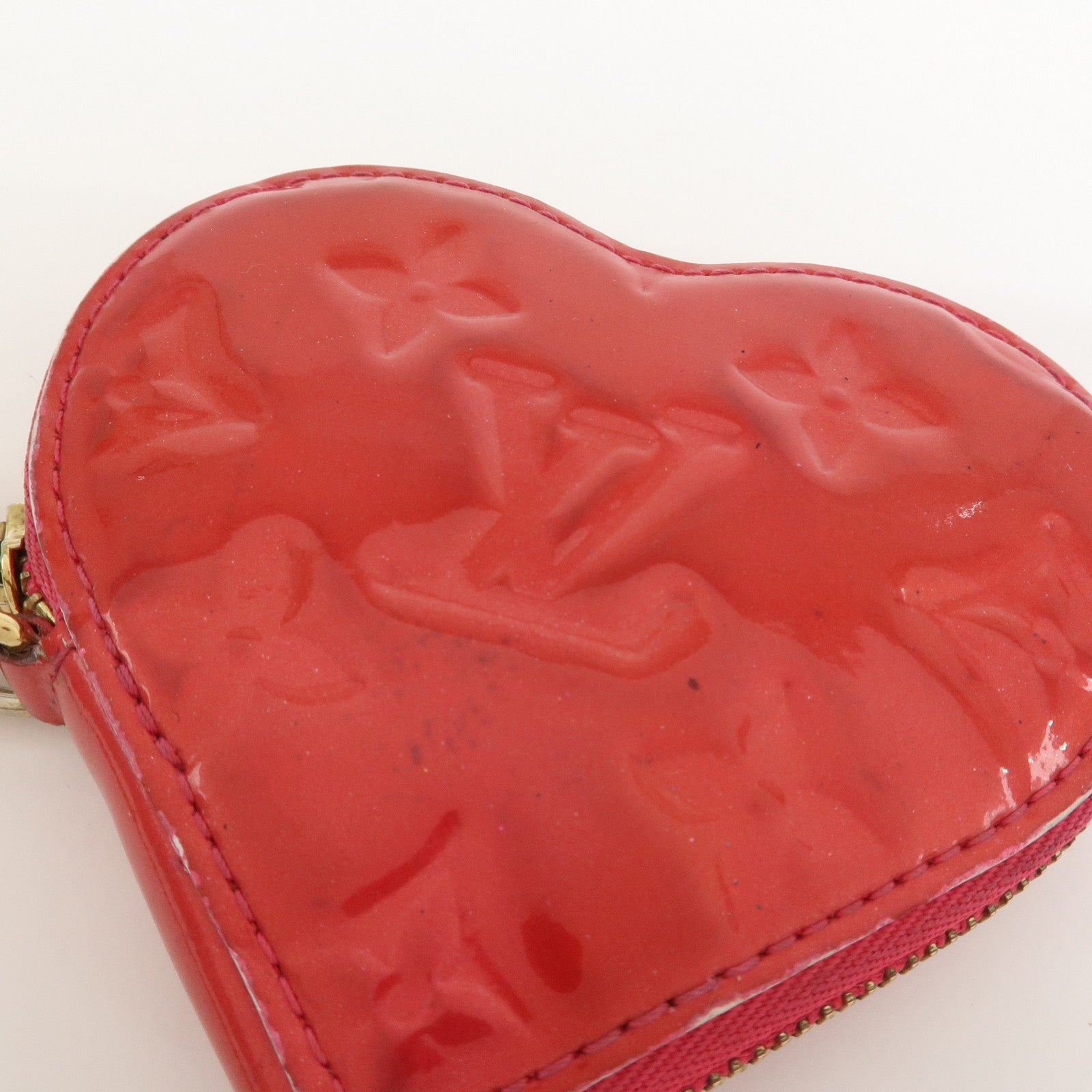 Louis Vuitton Monogram Vernis Porte Monnaie Coeur Coin Case M93657