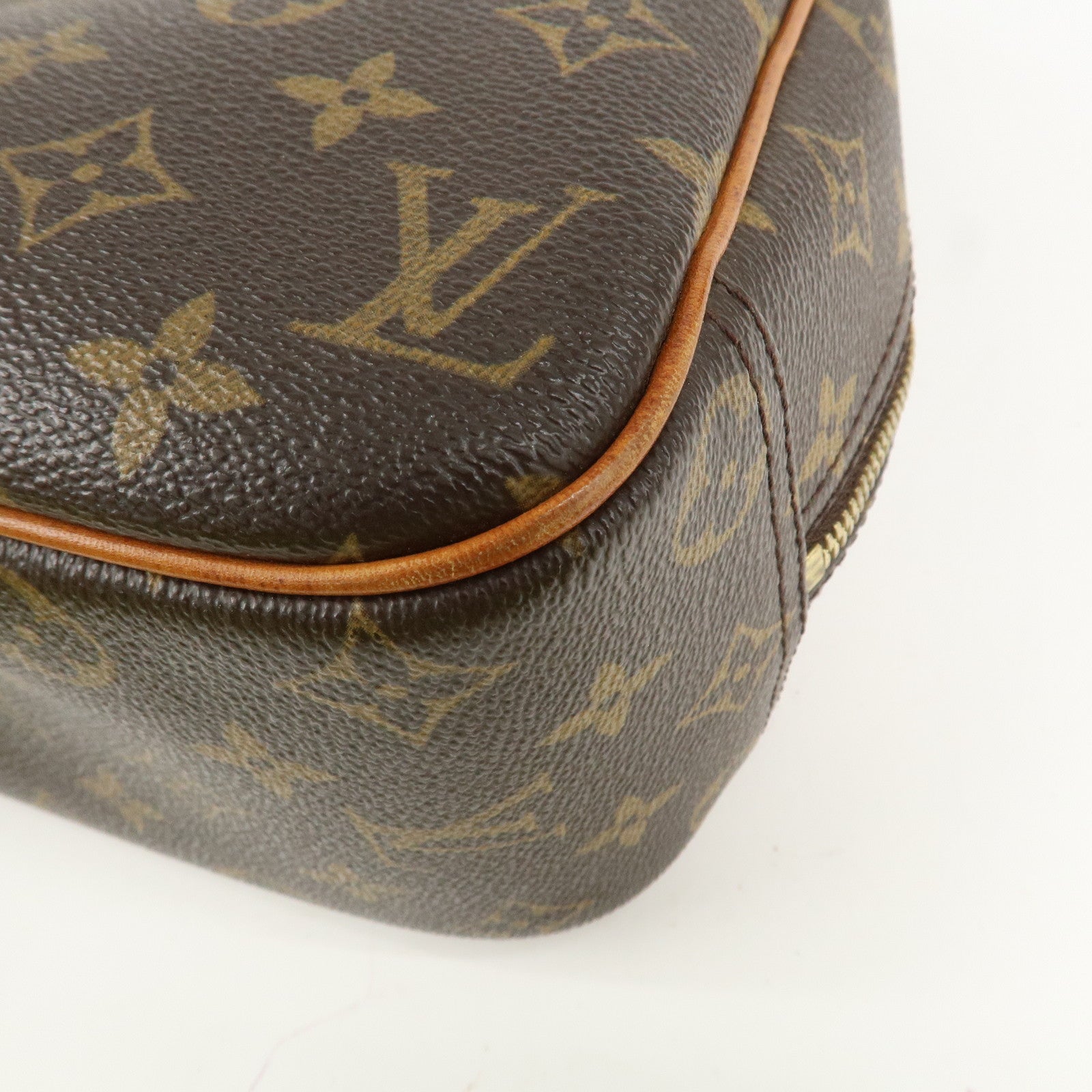 Louis Vuitton Monogram Trueville Hand Bag Brown M42228 Used