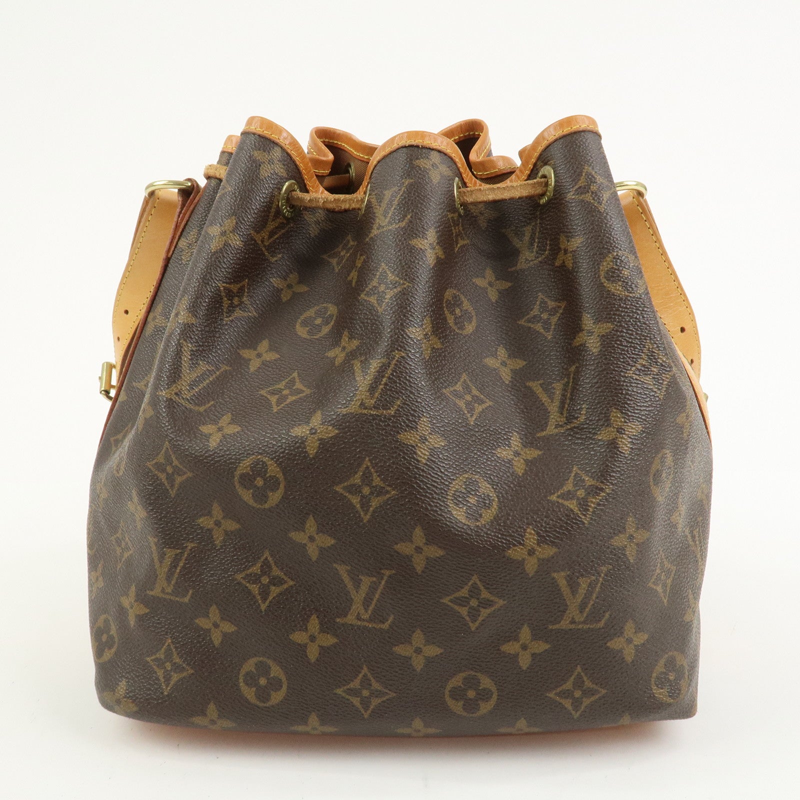 Louis Vuitton Monogram Petit Noe Shoulder Bag Brown M42226