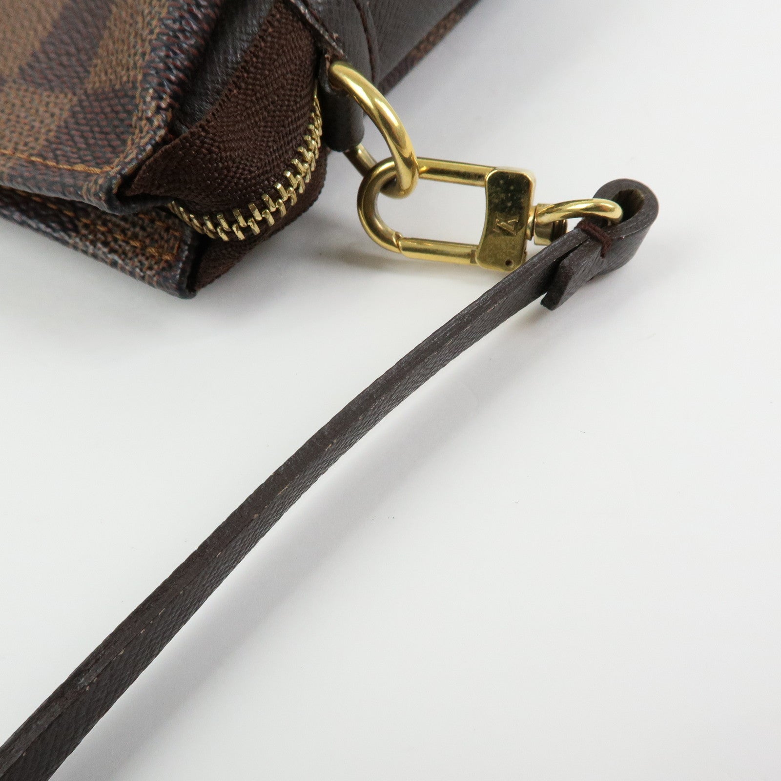 Louis Vuitton Damier Trousse Makeup Accessory Pouch Brown N51982