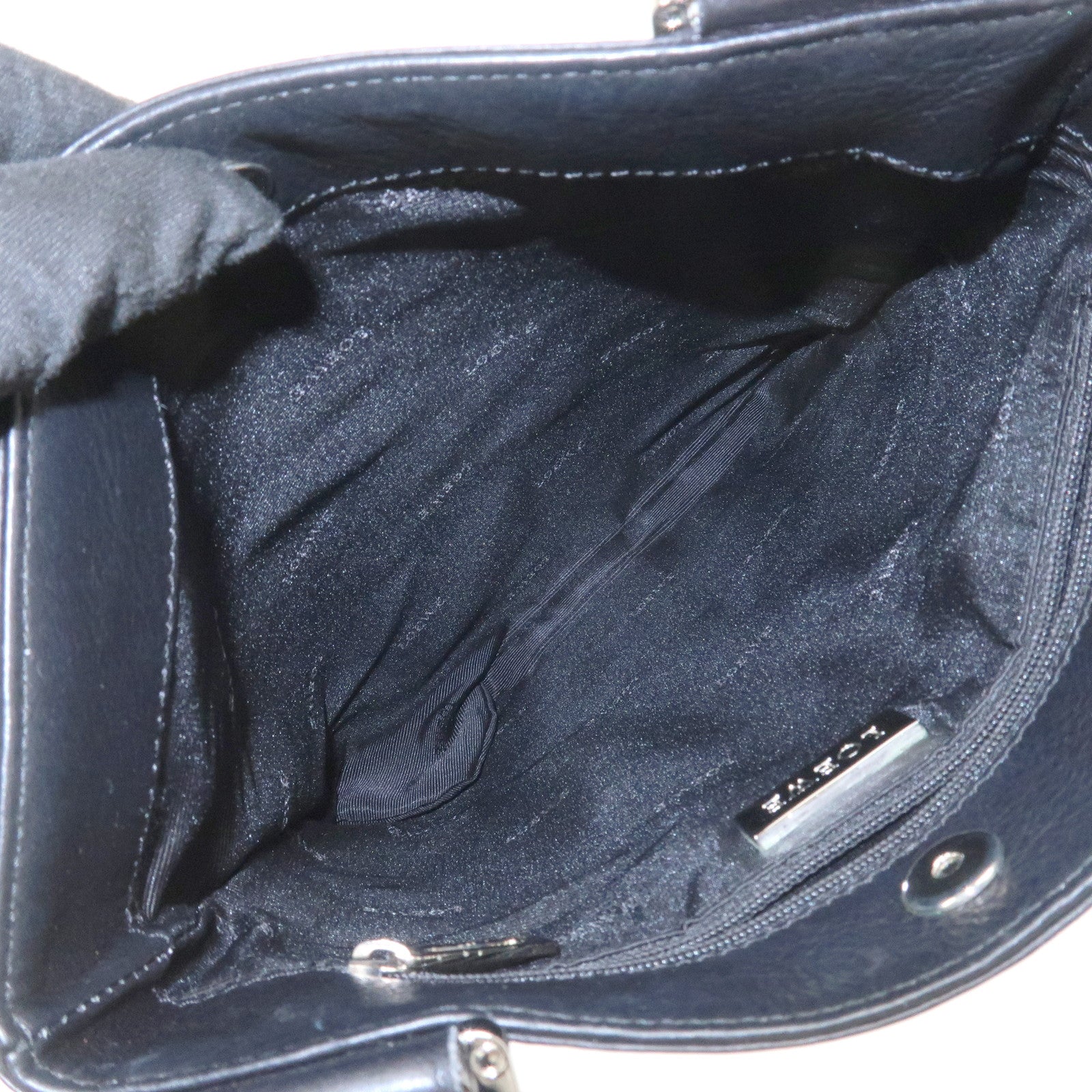 LOEWE Anagram Leather Shoulder Bag Crossbody Bag Black