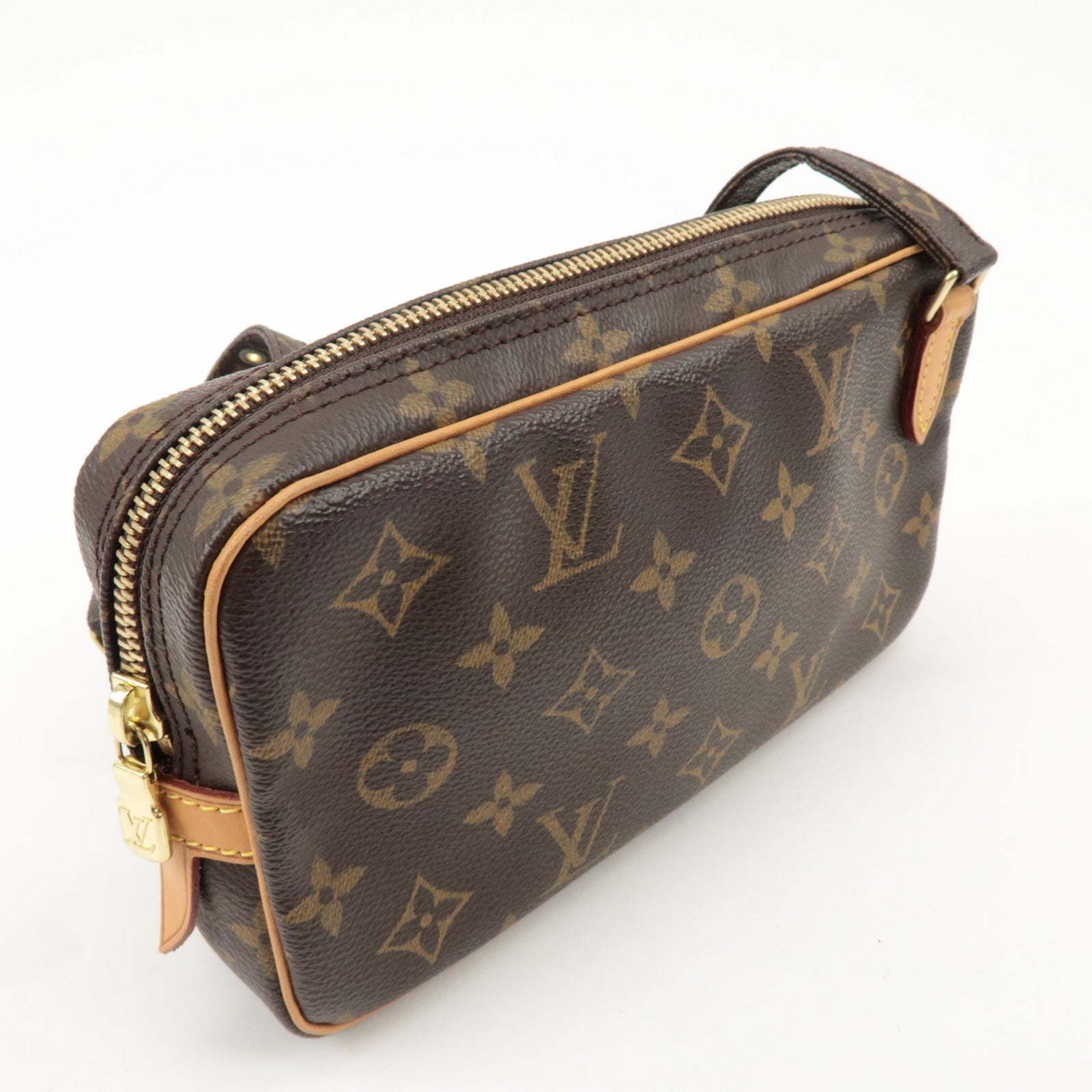 Louis Vuitton Monogram Pochette Marly Bandouliere Bag Brown M51828 Used