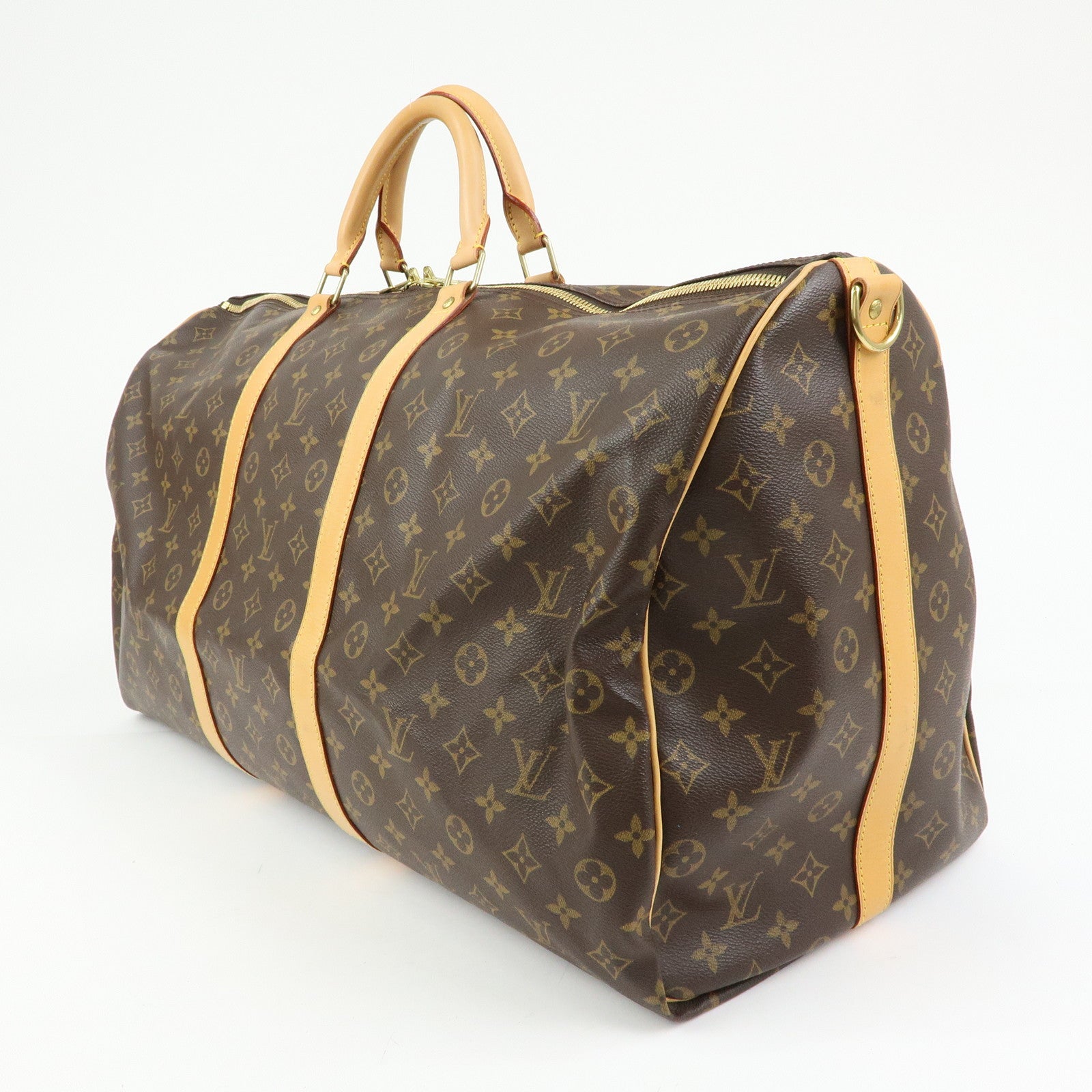 Louis Vuitton Monogram Keep All Bandouliere 60 Boston Bag M41412