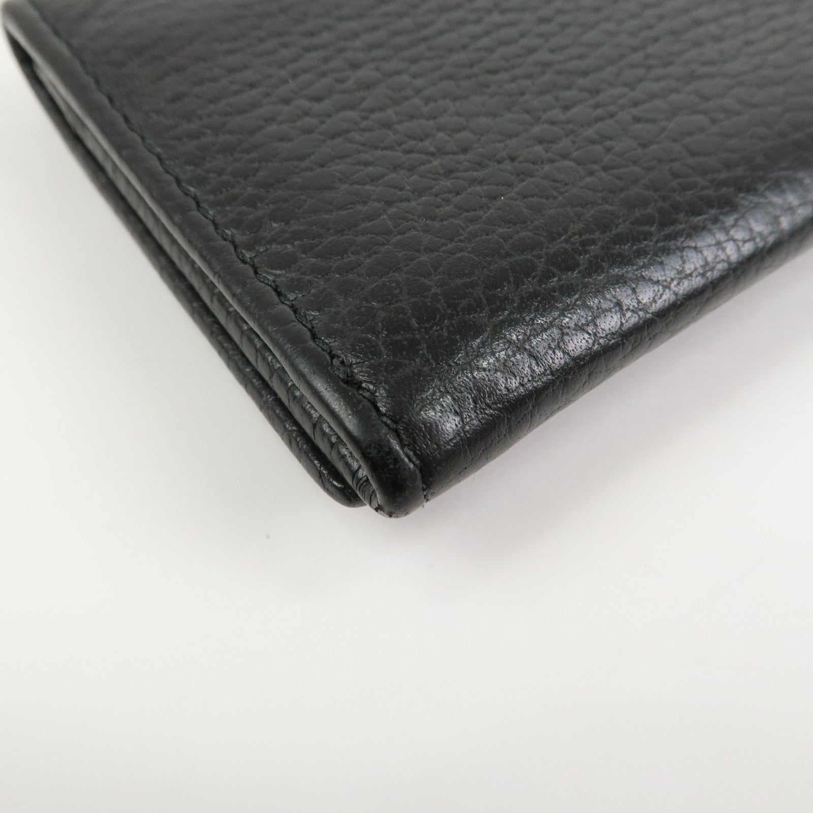 GUCCI GG Marmont Leather Card Case Card Holder Black 474748