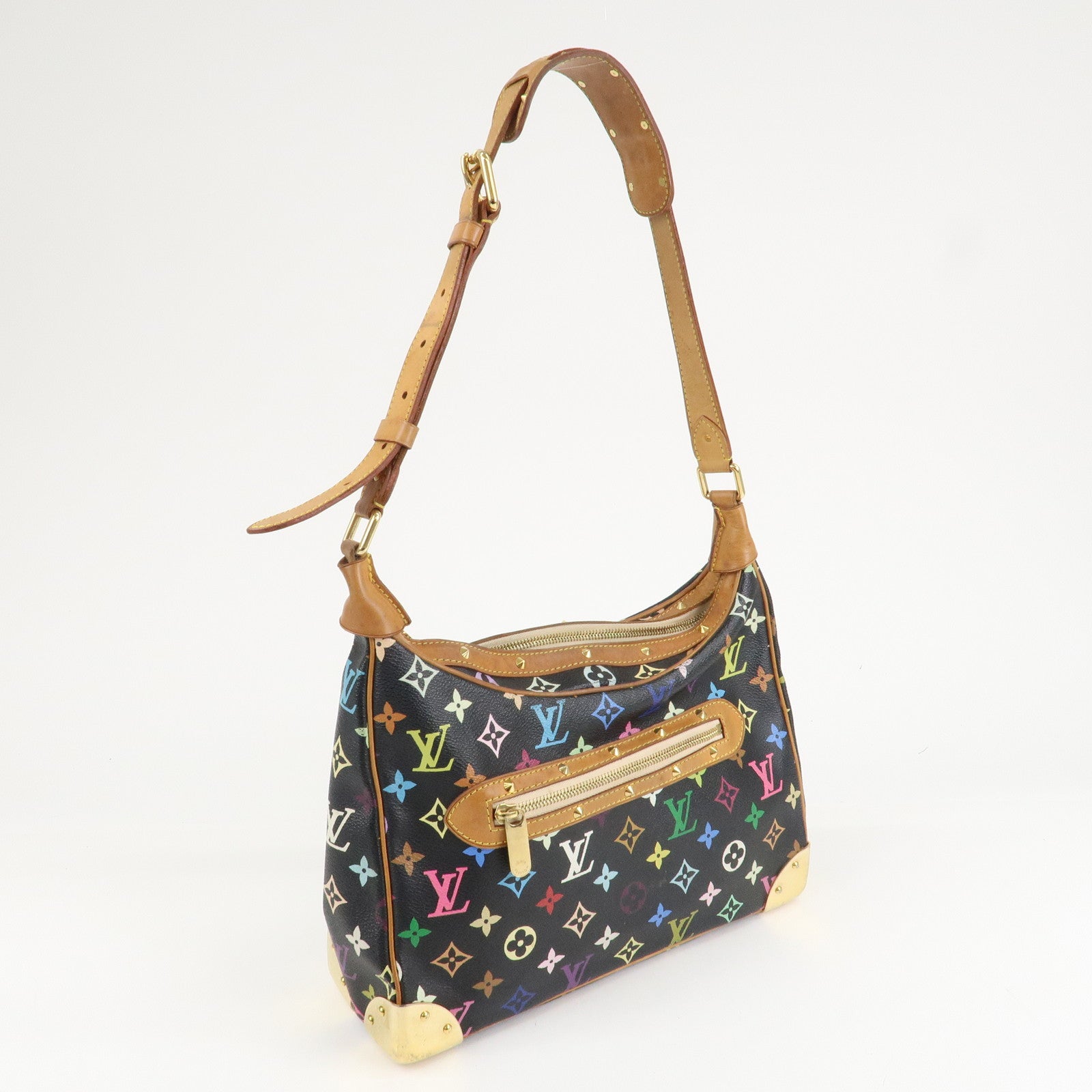 Louis Vuitton Monogram Multicolor Boulogne Shoulder Bag Noir M92638 Used