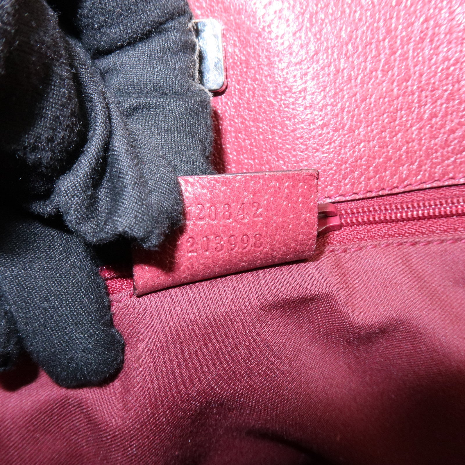 GUCCI GG Canvas Leather Shoulder Bag Crossbody Bag Beige Burgundy