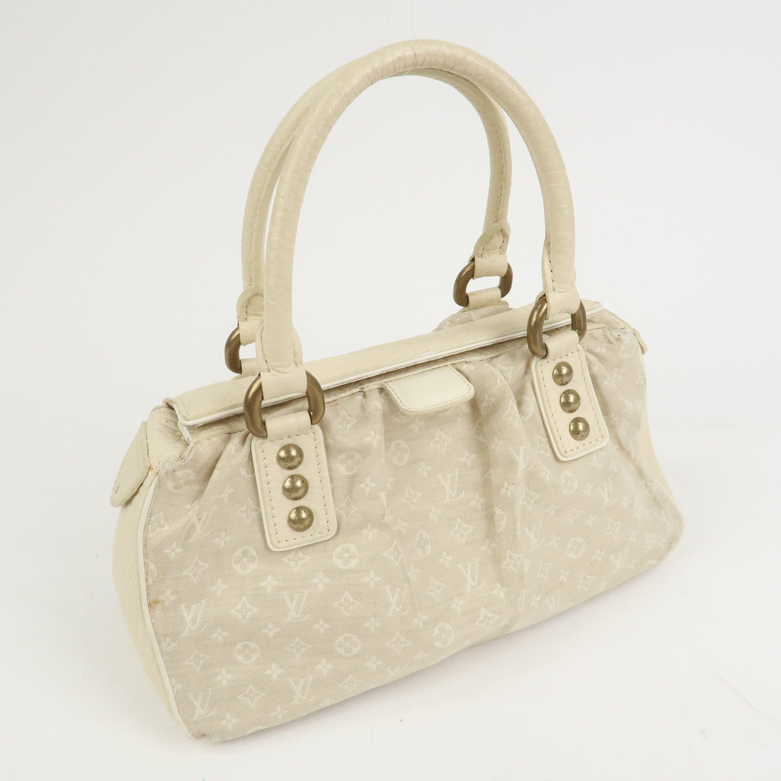 Louis Vuitton Monogram Mini Lin Trapeze PM Hand Bag Dune M40061