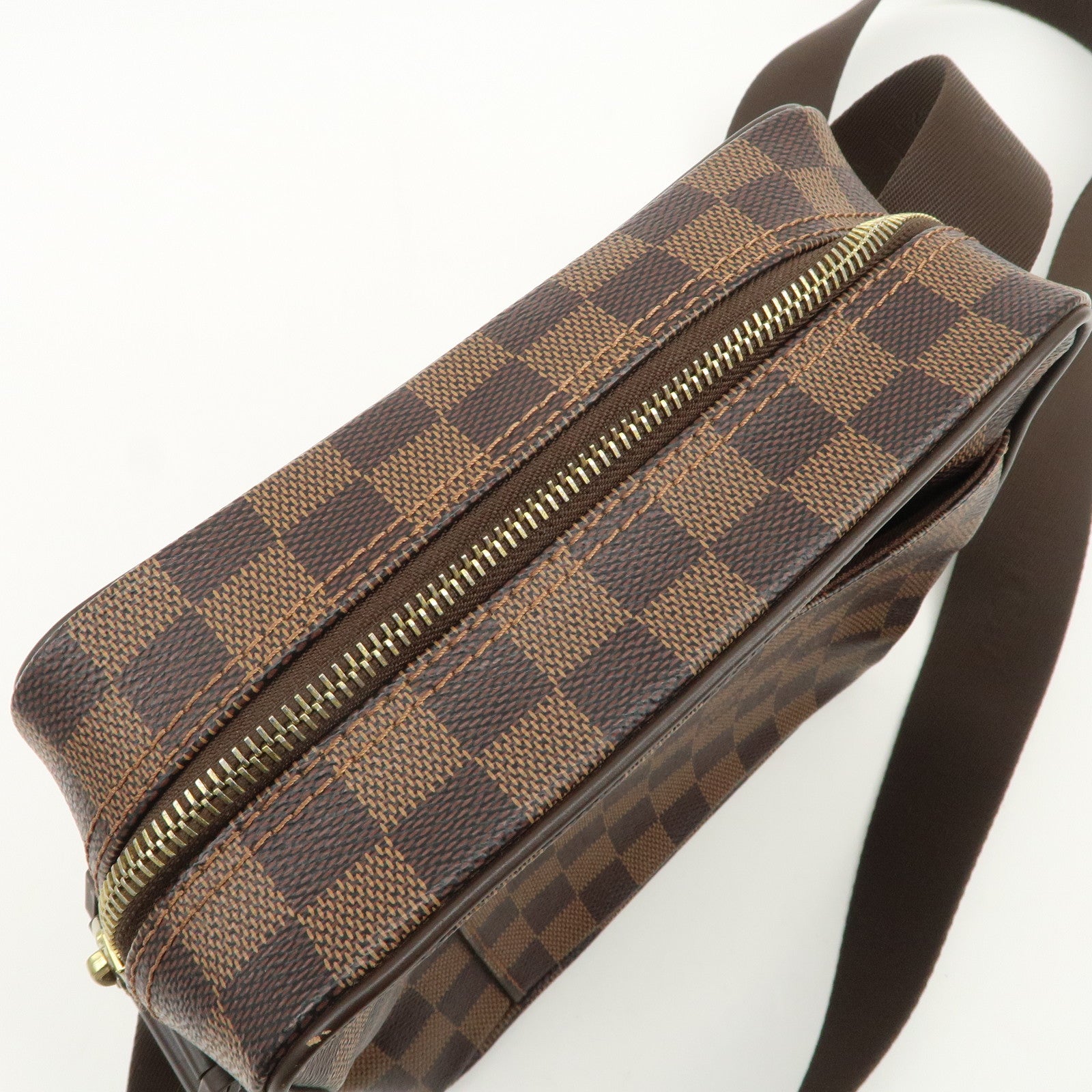 Louis Vuitton Damier Olaf PM Cross Body Shoulder Bag Brown N41442