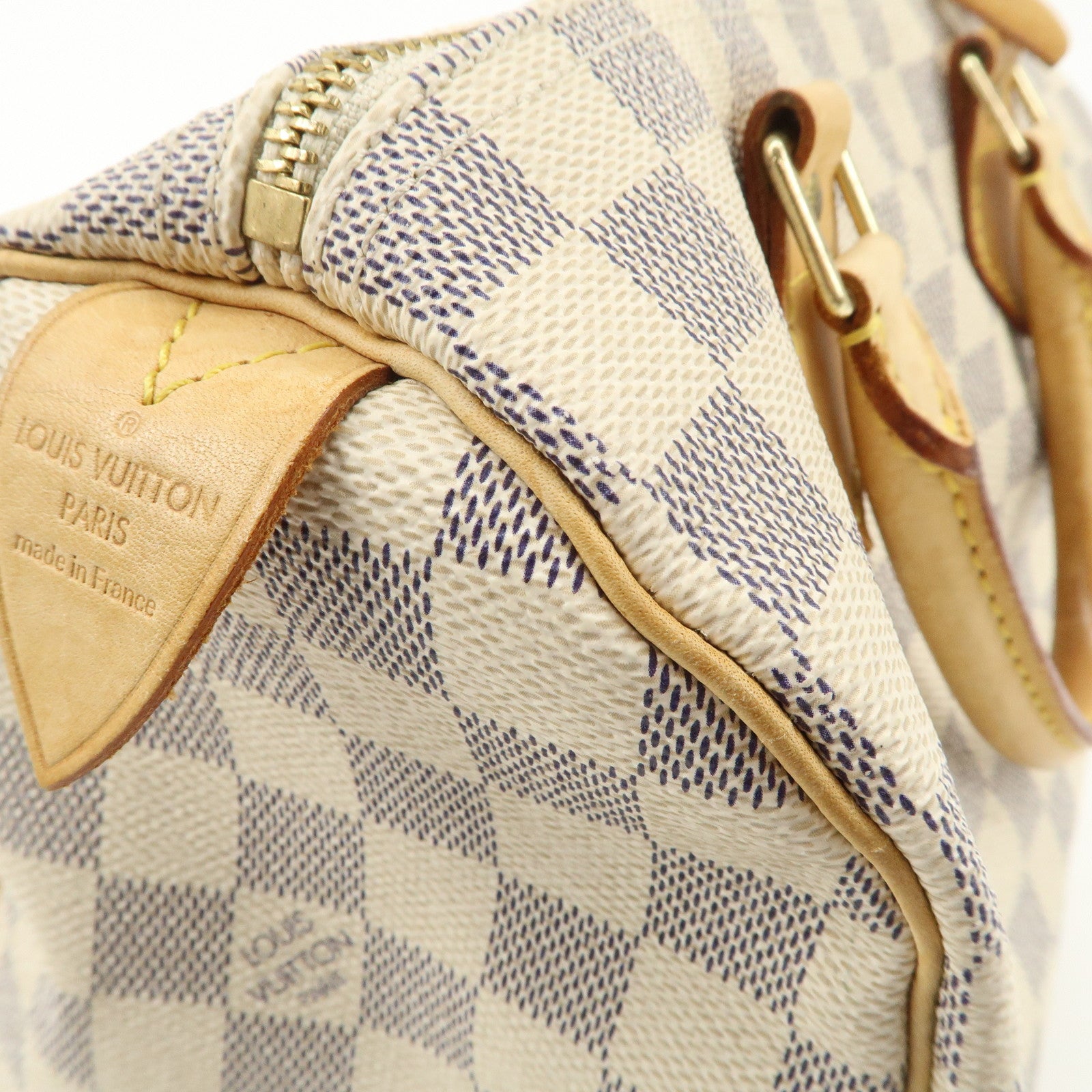 Louis Vuitton Damier Azur Speedy 25 Boston Bag Hand Bag N41534 Used