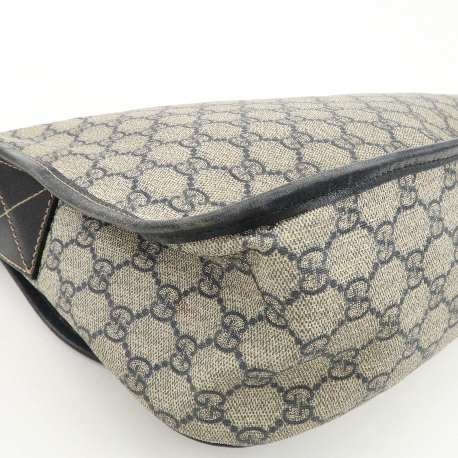 GUCCI GG Supreme Shoulder Bag Messenger Bag Beige Navy 201732
