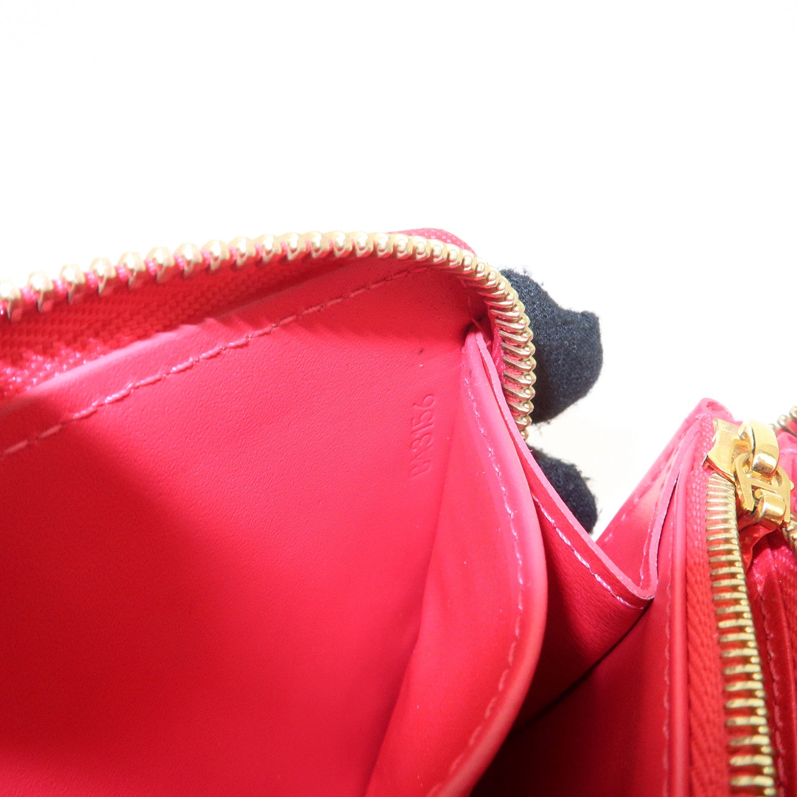 Louis Vuitton Monogram Vernis Round Zippy Wallet Hot Pink M93058 Used