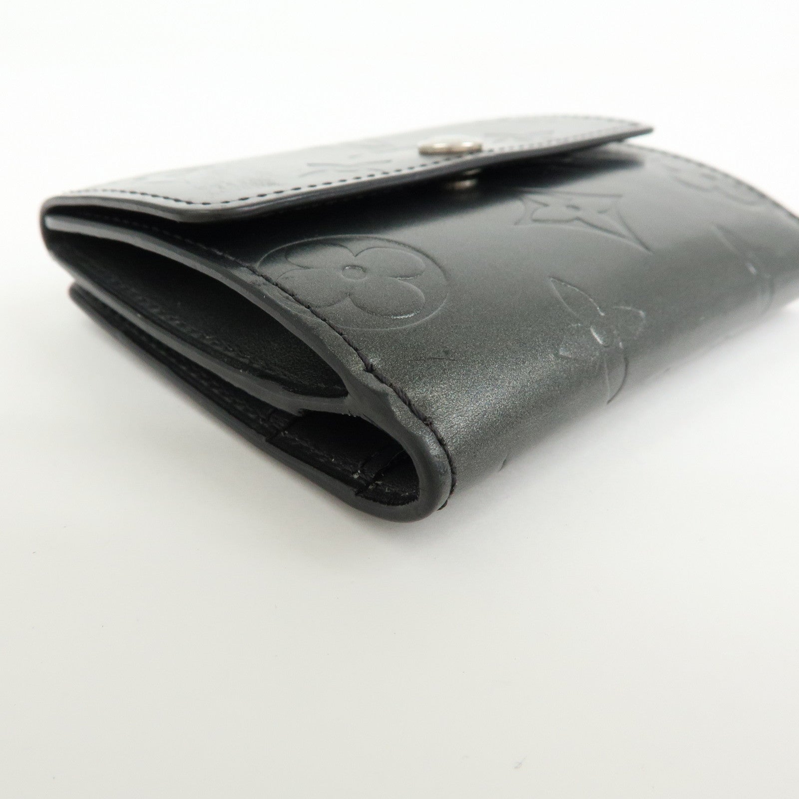 Louis Vuitton Monogram Matte Vernis Ludlow Coin Case Noir M65122