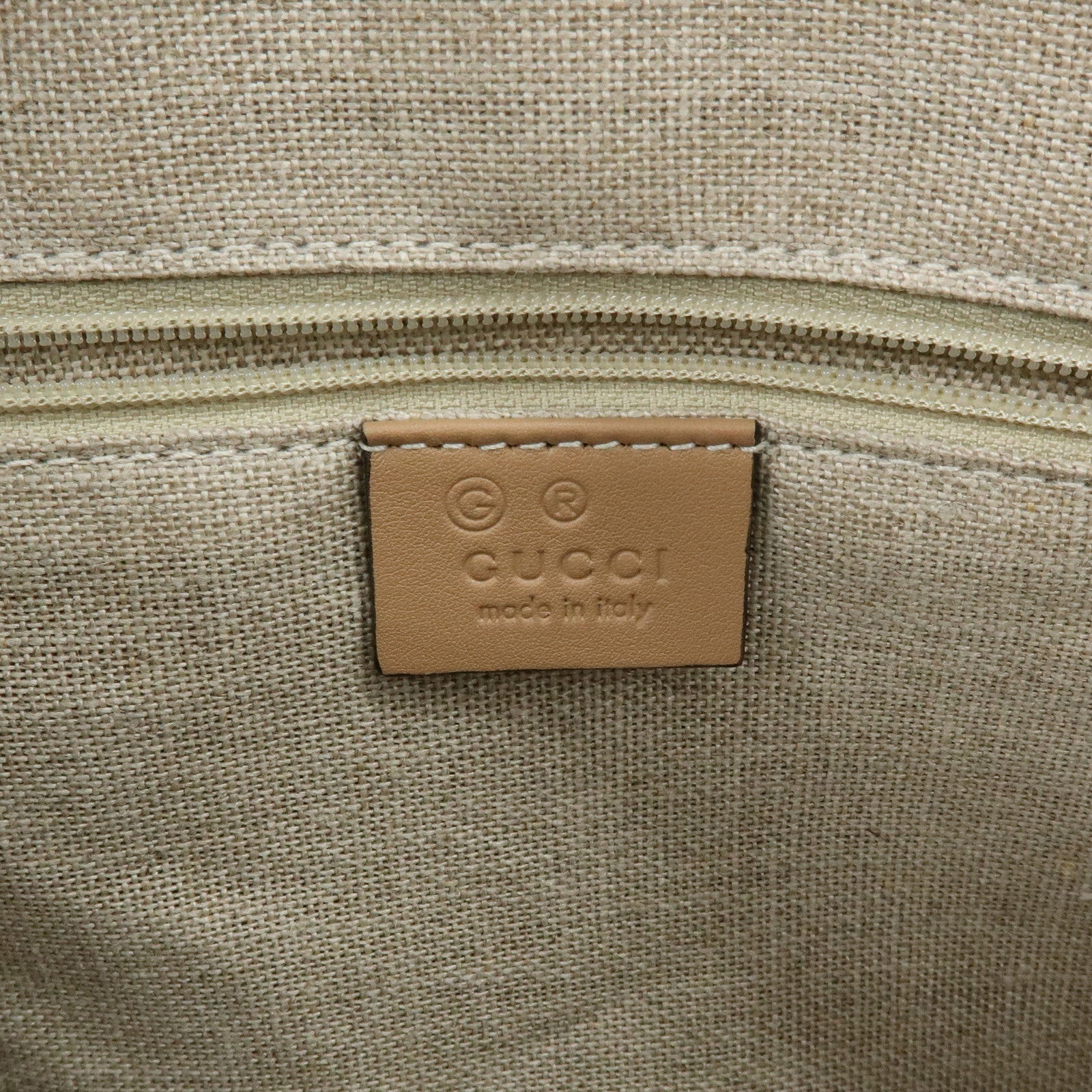 GUCCI Microguccissima Leather 2Way Hand Shoulder Bag Beige 449656