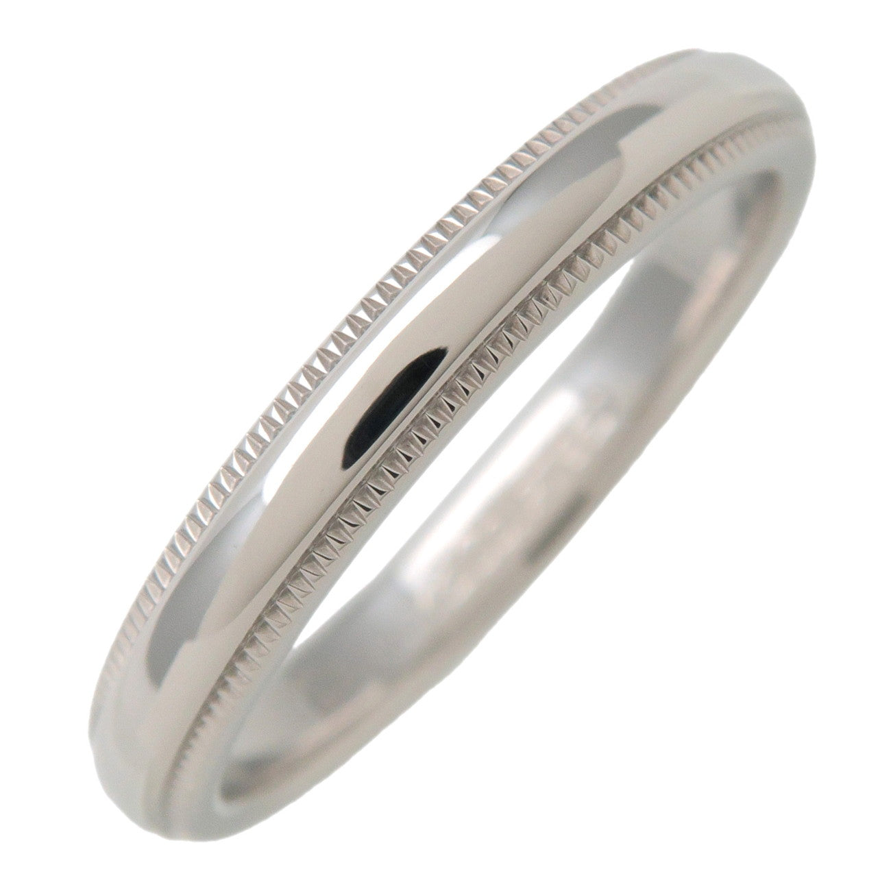 Tiffany&Co. Milgrain Band Ring Platinum PT950 US6.5 EU52.5