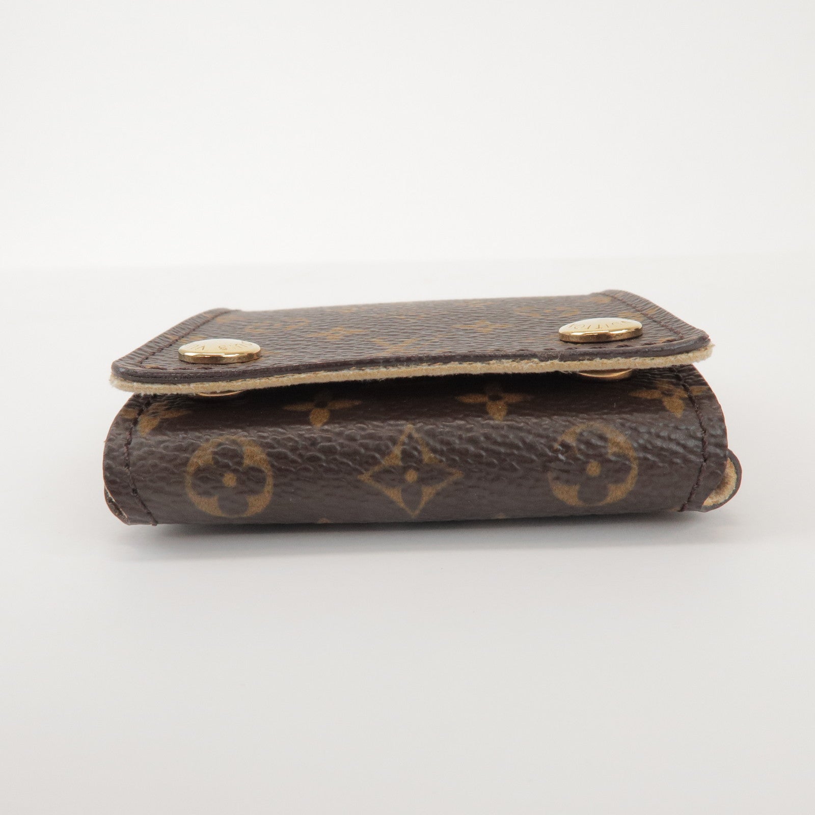 Louis Vuitton Monogram Set of 2 Necklace Case Jewelry Case Brown