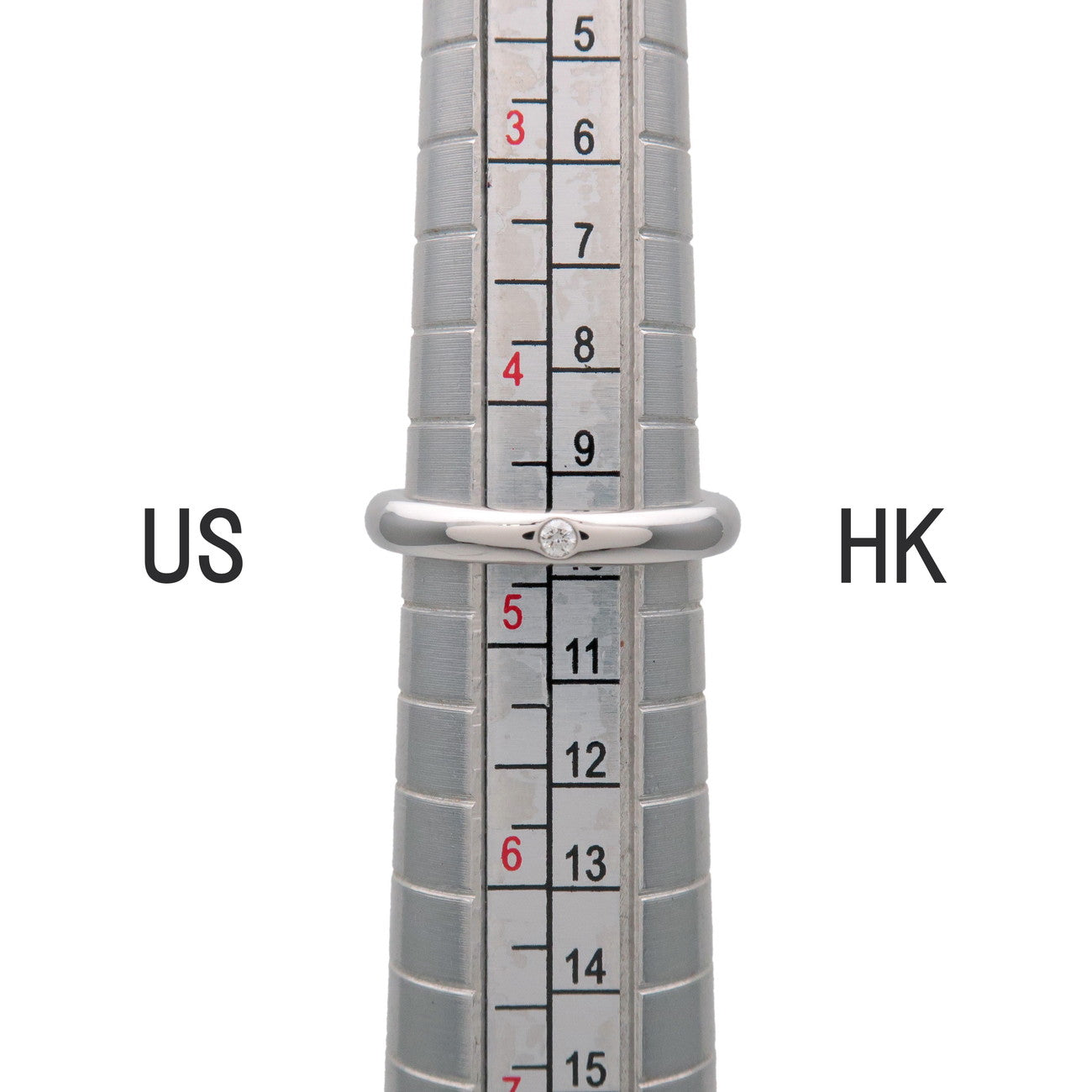 Tiffany & Co Stacking Band 1P Diamond Ring PT950 US4.5 EU48