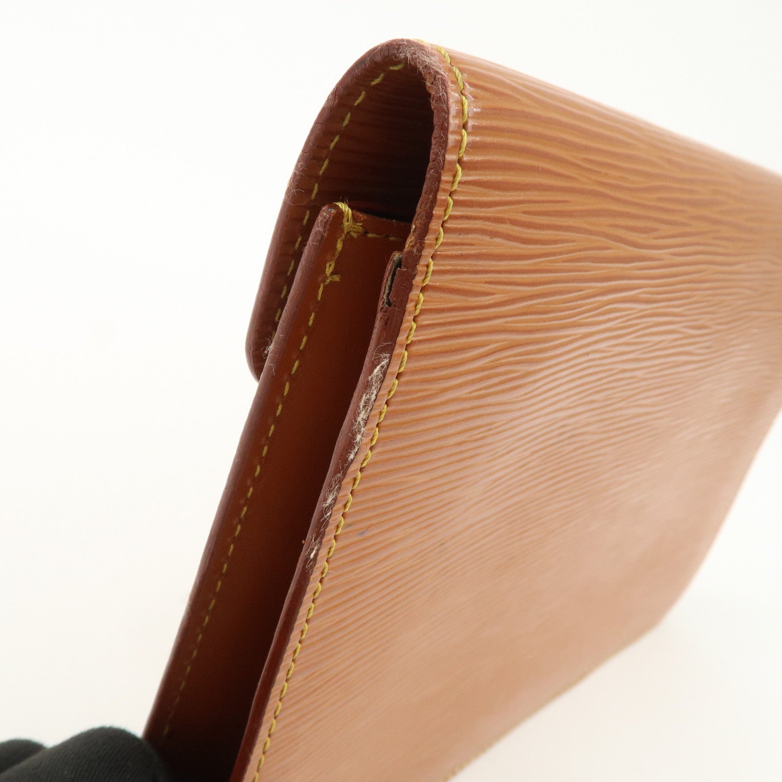 Louis Vuitton Epi Sellier Dragonne Clutch Bag Kenya Brown M52618