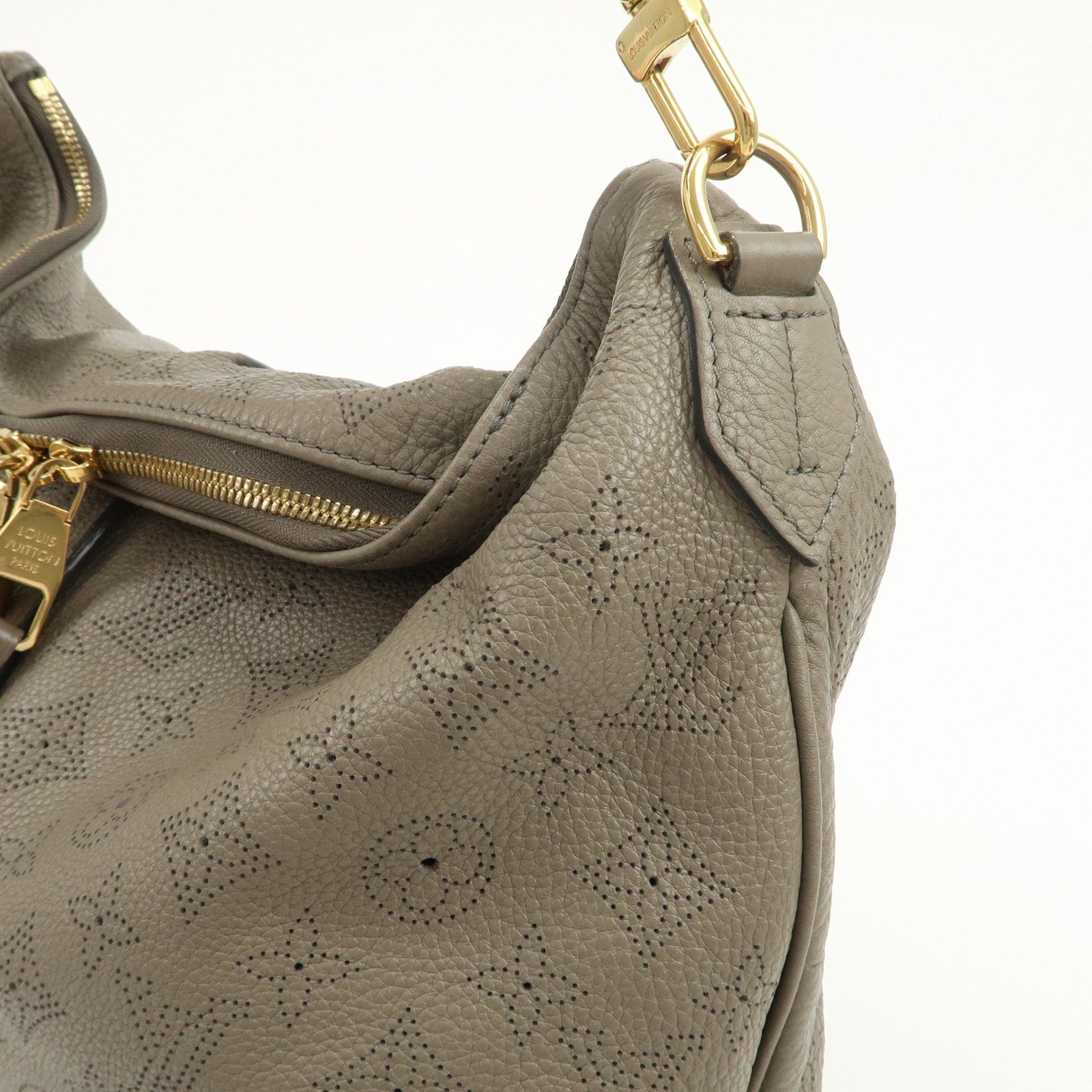 Louis Vuitton Monogram Selene MM 2Way Shoulder Bag Taupe M94213