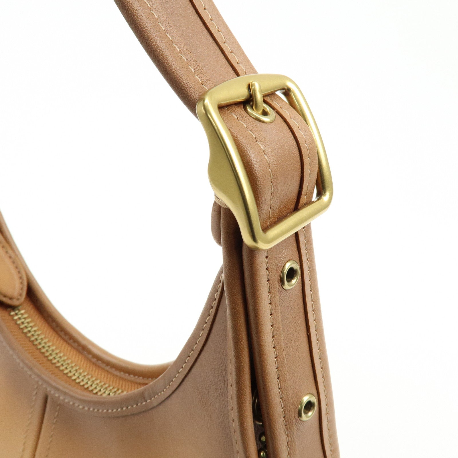 COACH Ergo Leather Shoulder Bag Hand Bag Brown Gradation