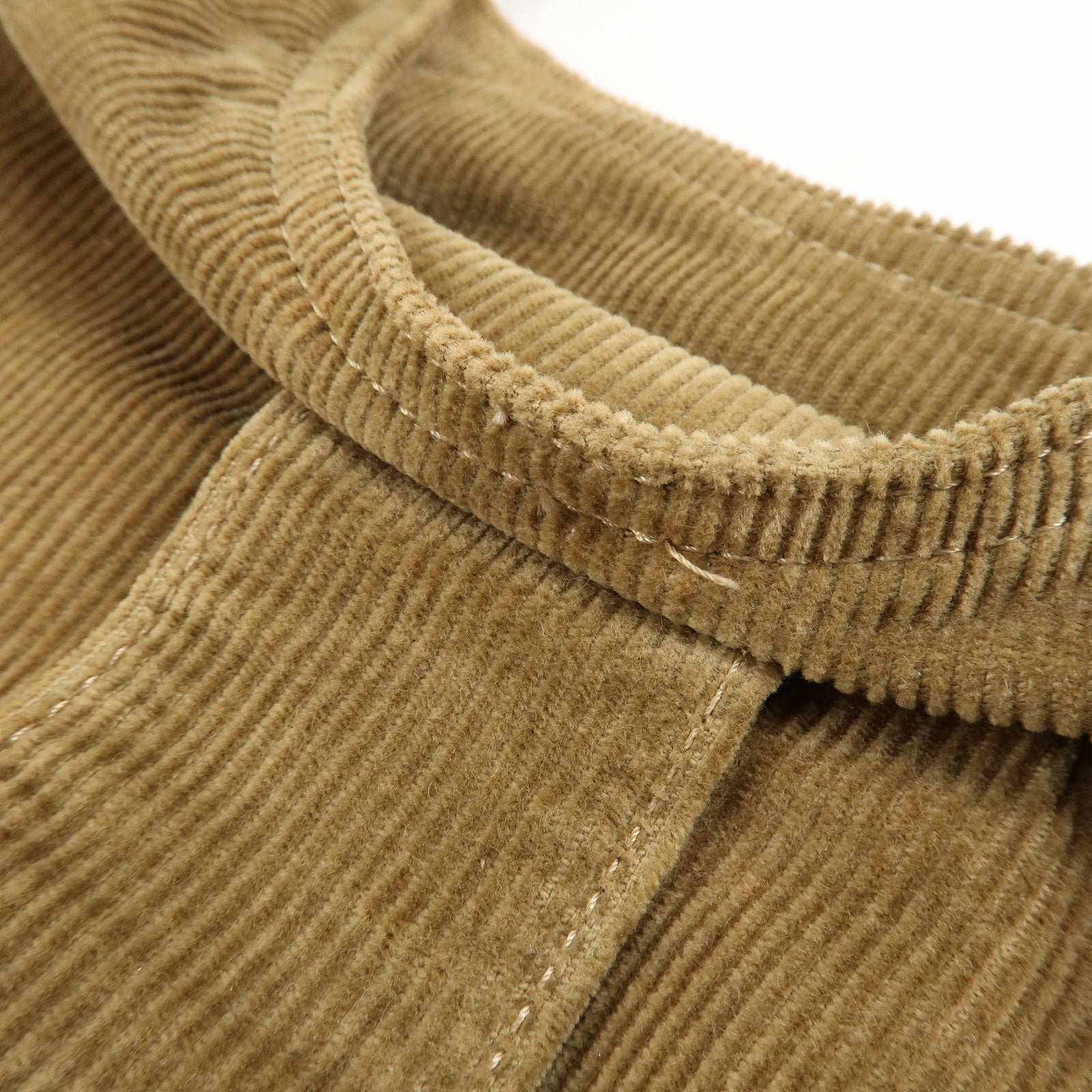 FENDI Mamma Baguette Corduroy Shoulder Bag Brown 26569 Used