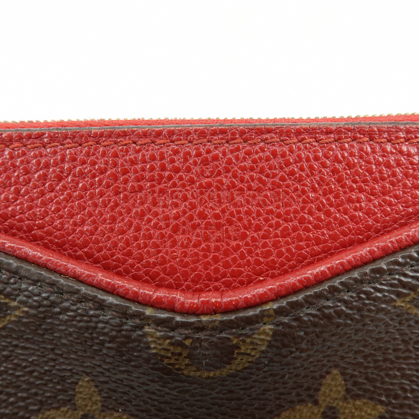 Louis Vuitton Monogram Pallas 2Way Chain Bag Clutch Cerise M41638