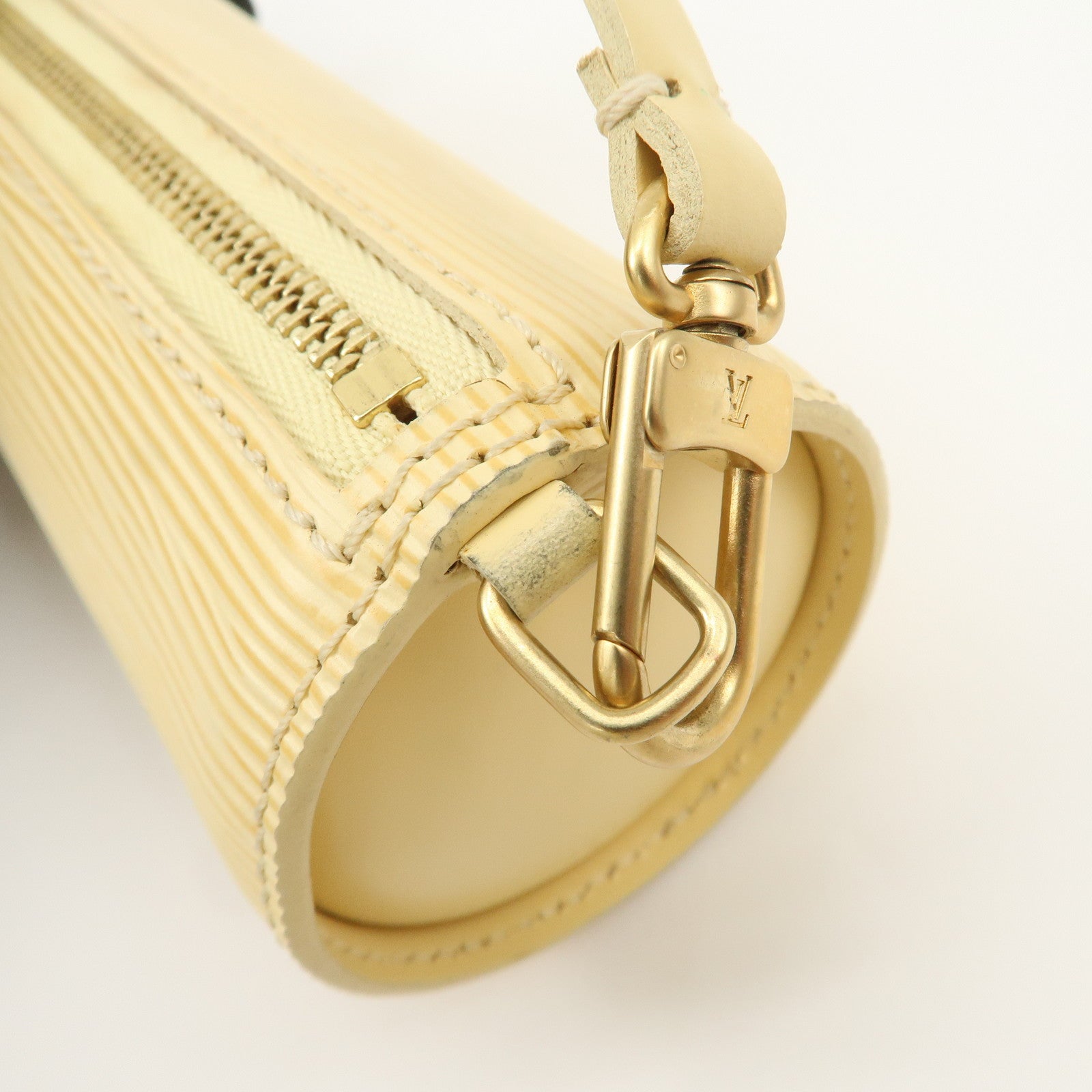 Louis Vuitton Epi Set of 2 Mini Pouch For Soufflo Bag Ivory Blue Used