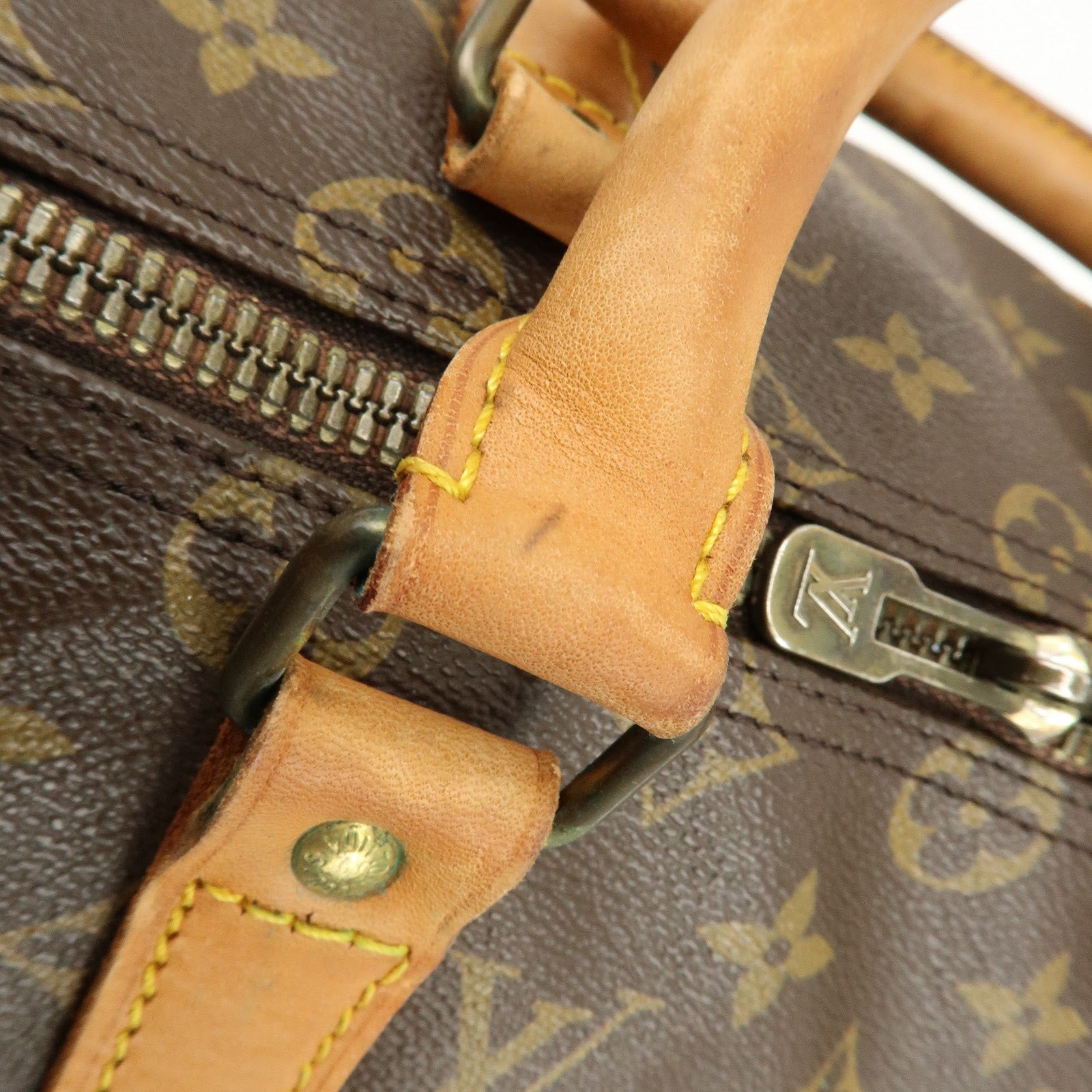 Louis Vuitton Monogram Keep All 50 Boston Bag Brown M41426