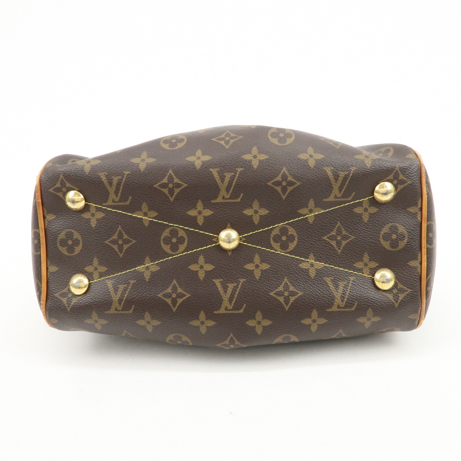 Louis Vuitton Monogram Tivoli PM Hand Bag Shoulder Bag Brown M40143
