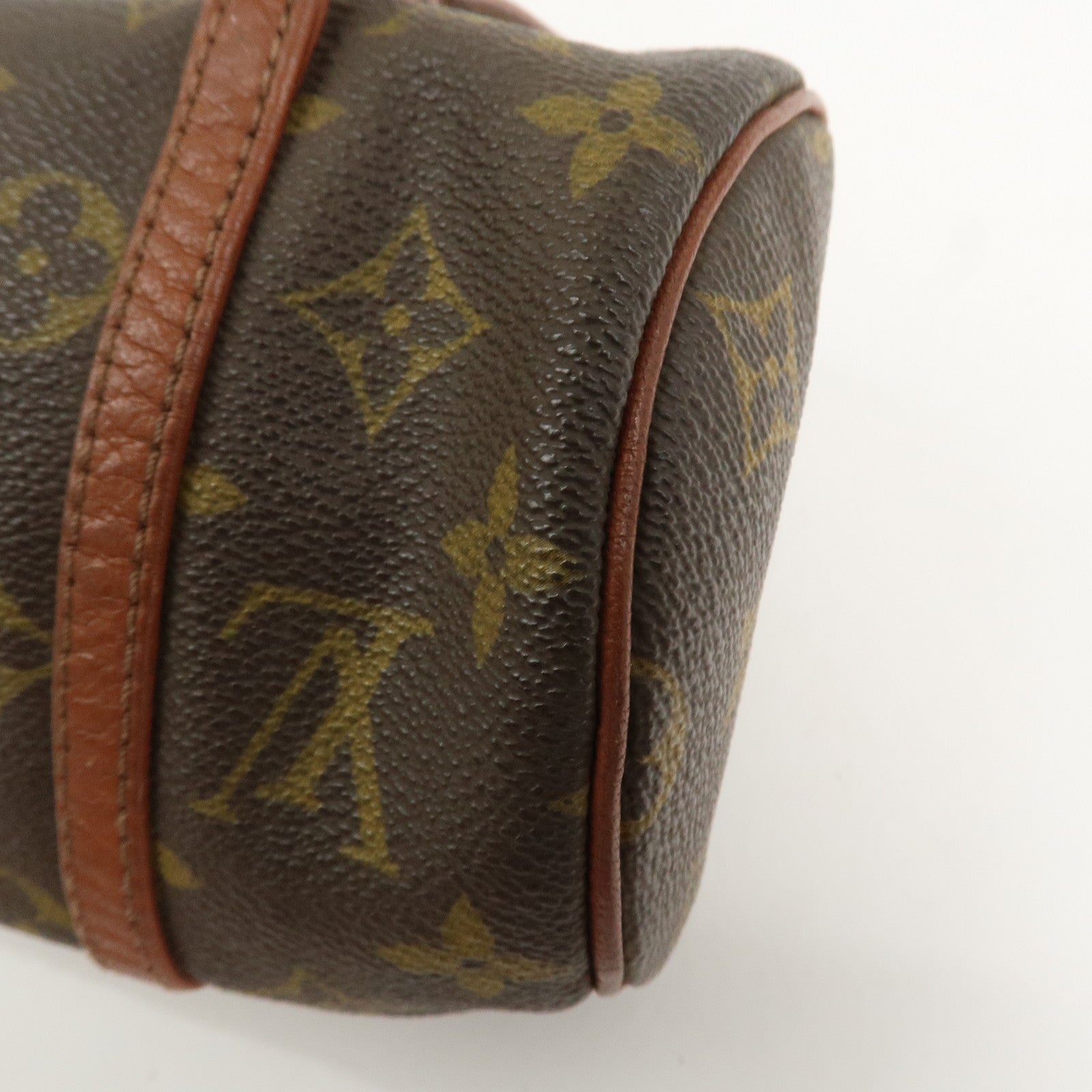 Louis Vuitton Monogram Papillon 26 Hand Bag Old Style Brown M51366