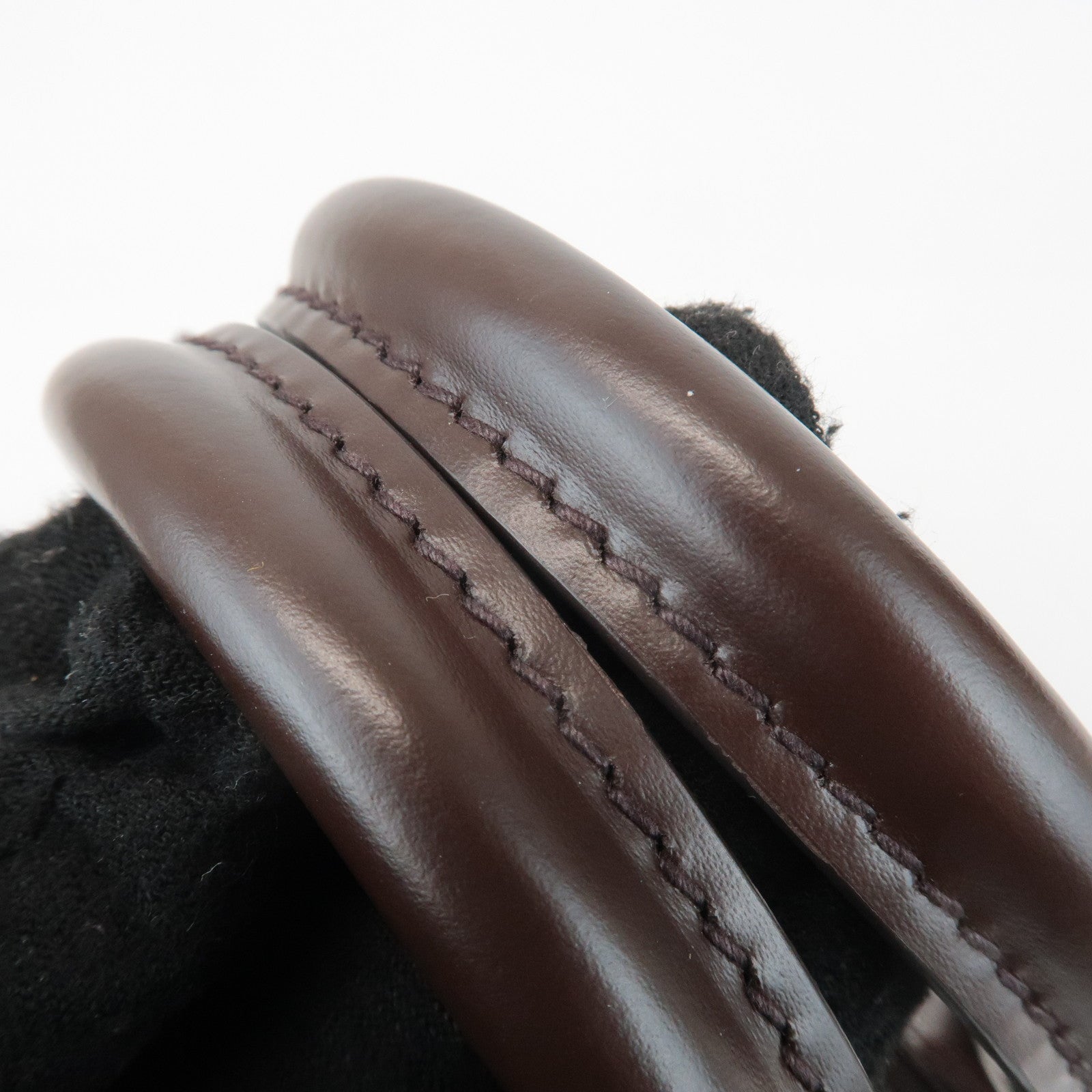 Louis Vuitton Epi Leather Alma PM Hand Bag Mocha Brown M5214D Used