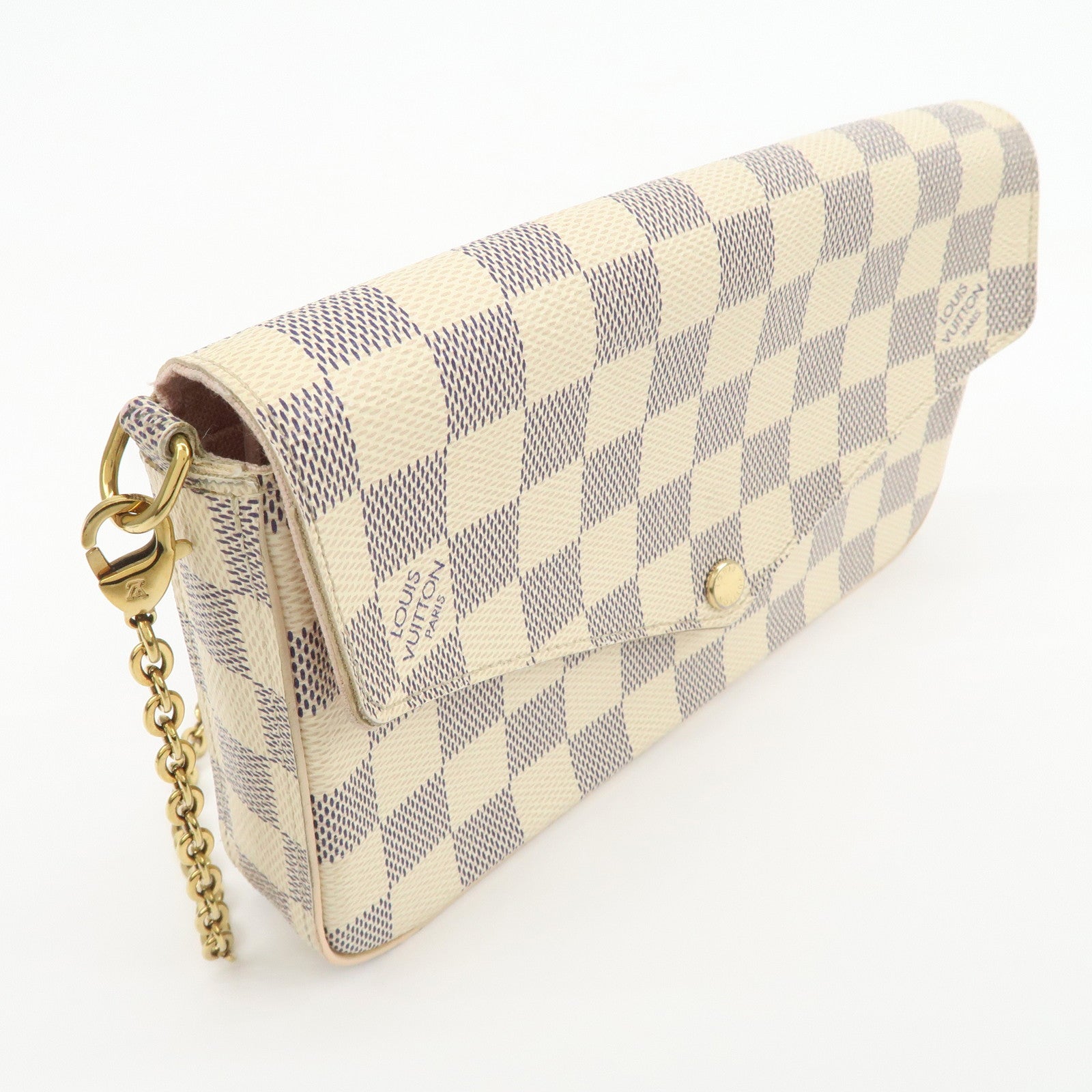 Louis Vuitton Damier Pochette Felicie Chain Shoulder Bag N63106