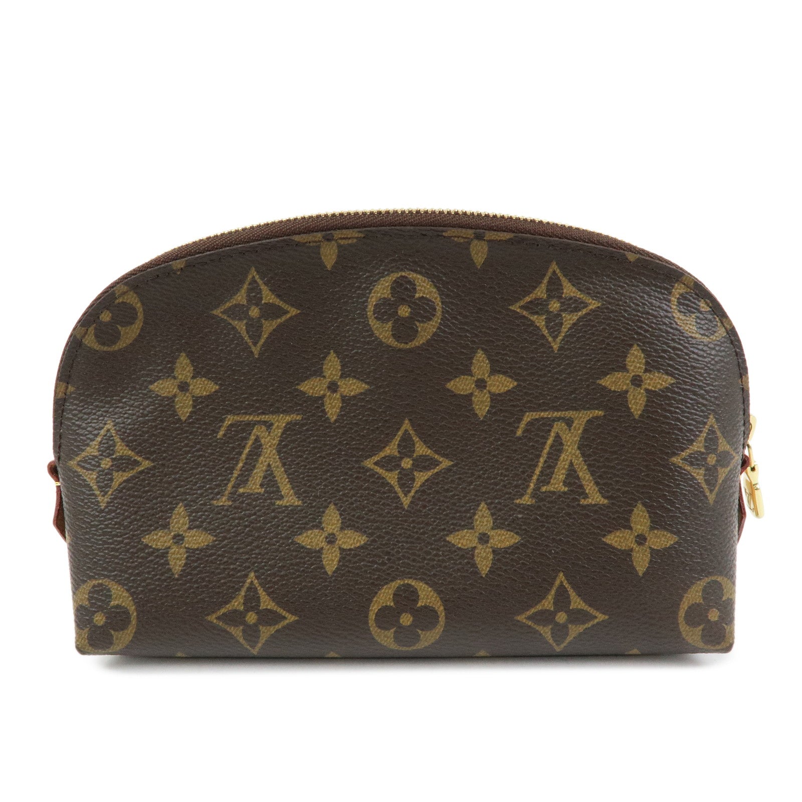 Louis Vuitton Monogram Pochette Cosmetic PM Pouch Brown M47515
