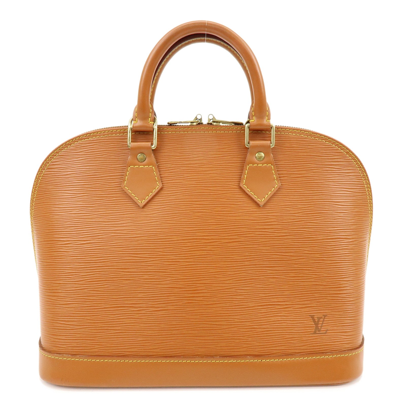 Louis Vuitton Epi Leather Alma PM Hand Bag Zipang Gold M52148
