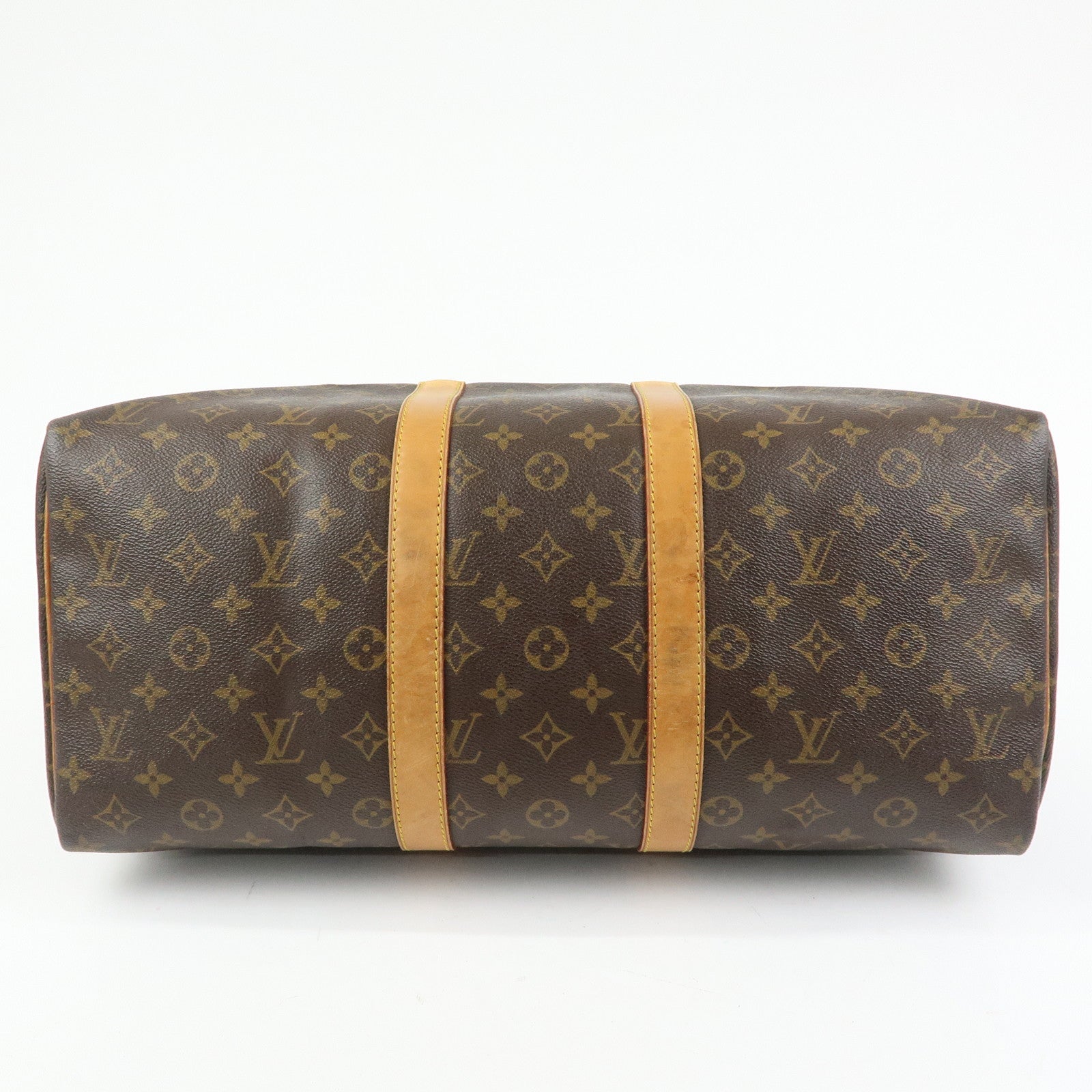 Louis Vuitton Monogram Keep All 45 Boston Bag Brown M41428