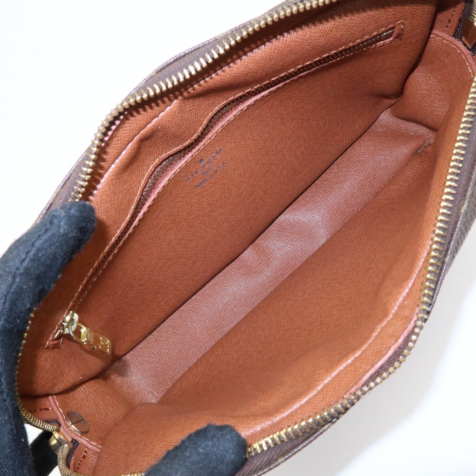 Louis Vuitton Monogram Marly Dragonne GM Clutch Bag Brown M51825