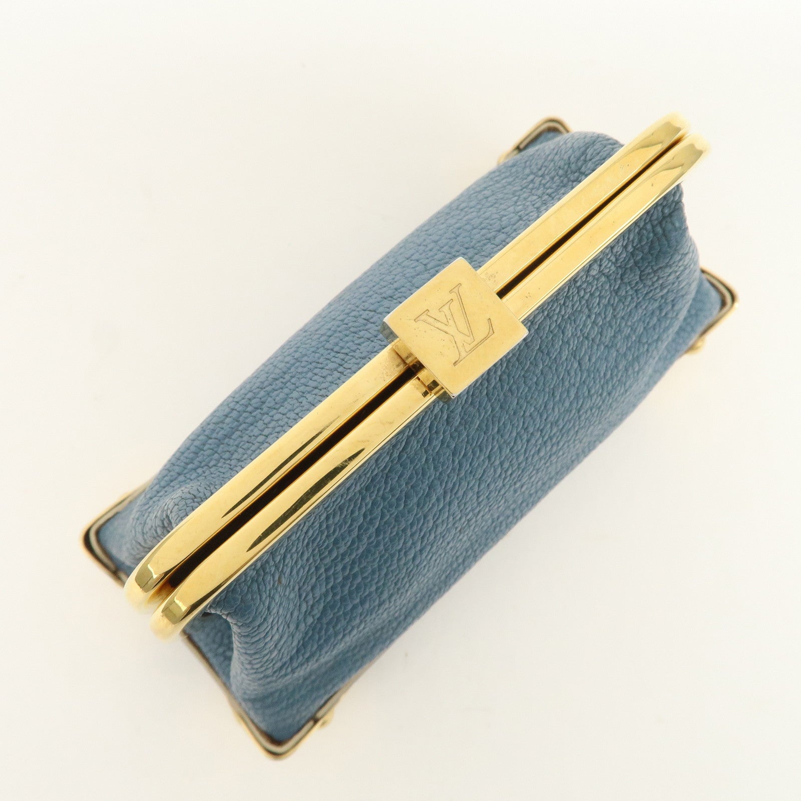 Louis Vuitton Suhari Porte Monnaie Viennois Coin Case Blue M91833
