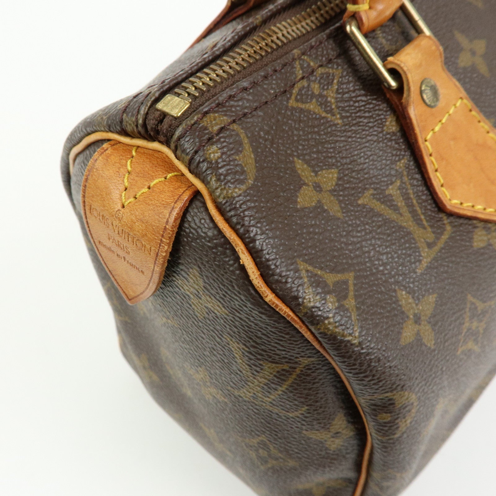 Louis Vuitton Monogram Speedy 25 Boston Bag Hand Bag Brown M41528