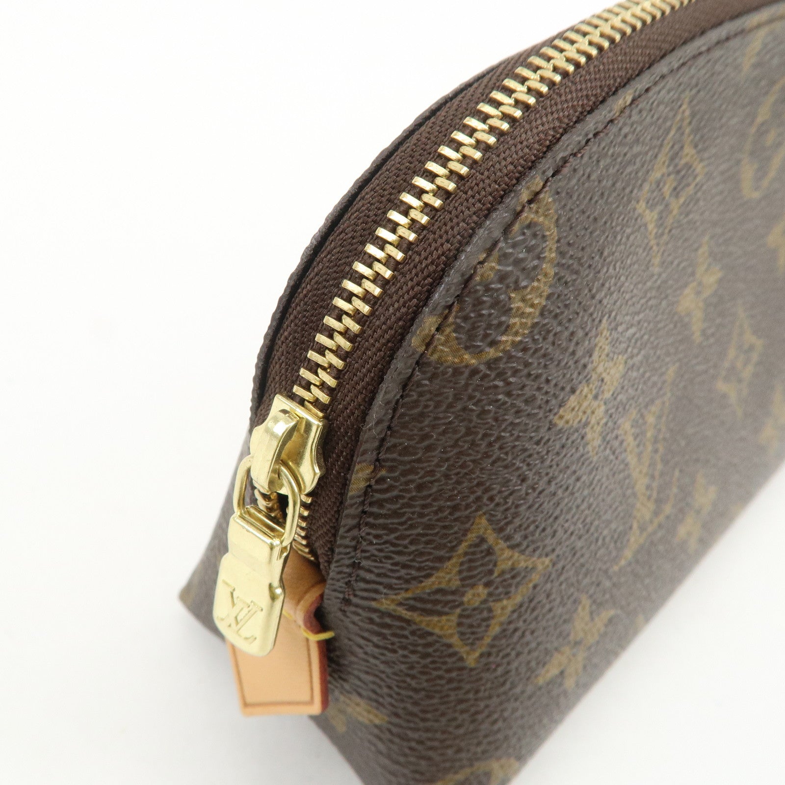 Louis Vuitton Monogram Pochette Cosmetic Pouch Brown M47515