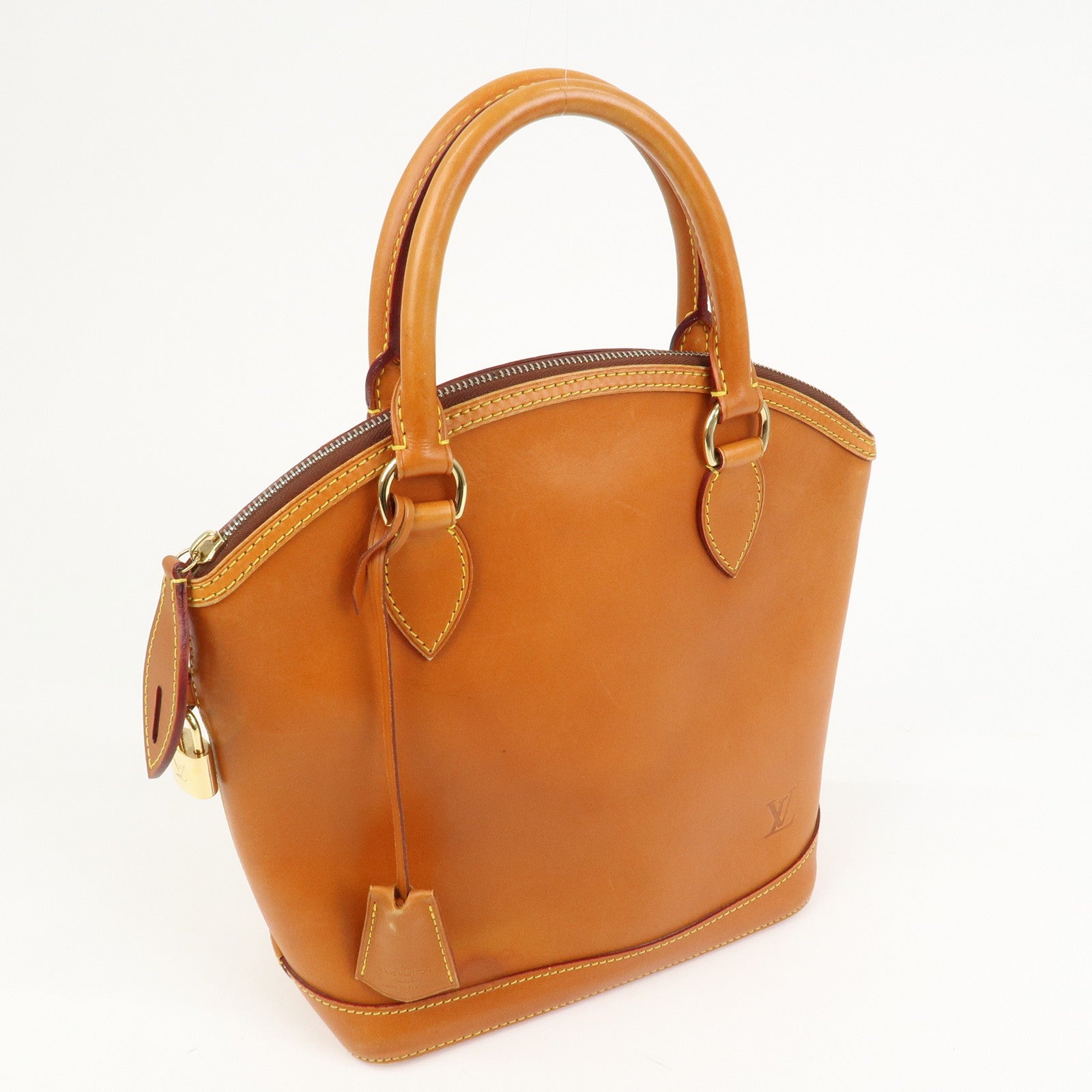 Louis Vuitton Lockit Nomade Leather Hand Bag Caramel Brown M85388