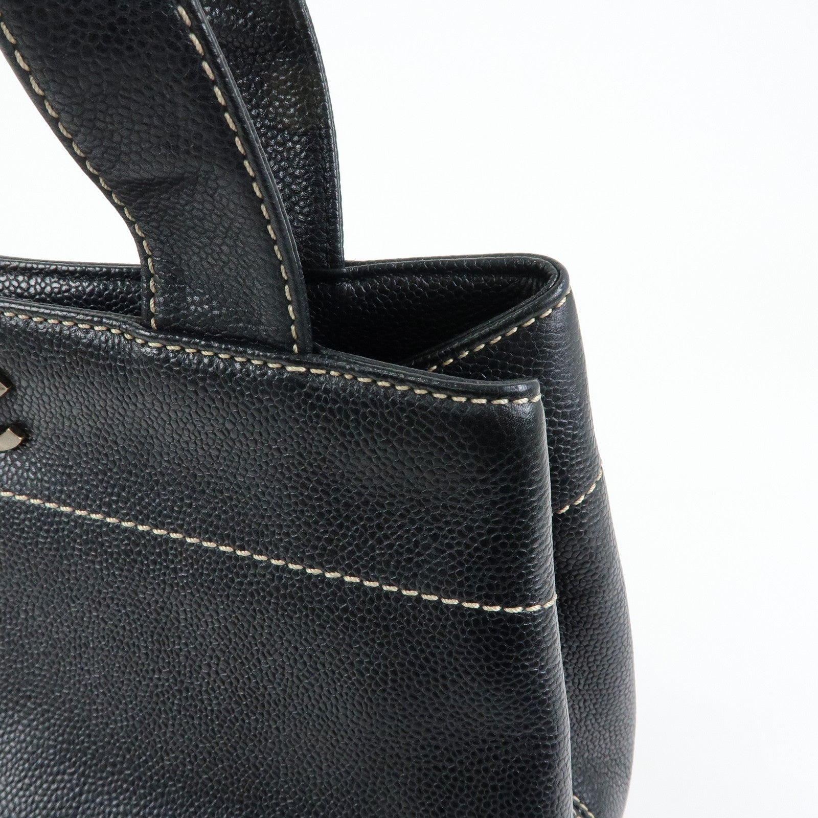 CHANEL COCO Mark Caviarskin 2Way Shoulder Bag Tote Bag 7034654
