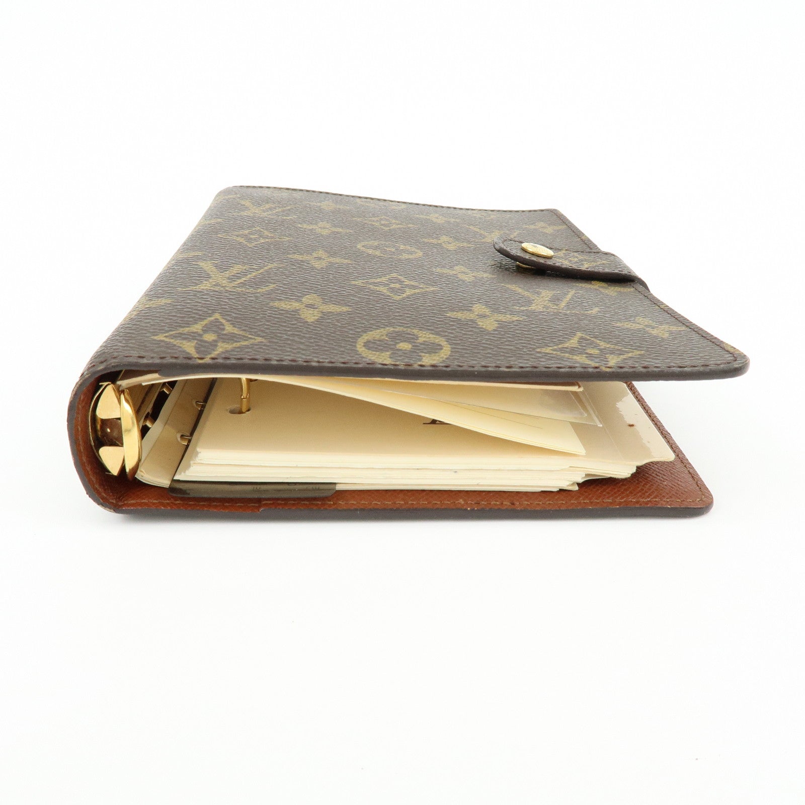 Louis Vuitton Monogram Agenda MM Planner Cover Brown R20004