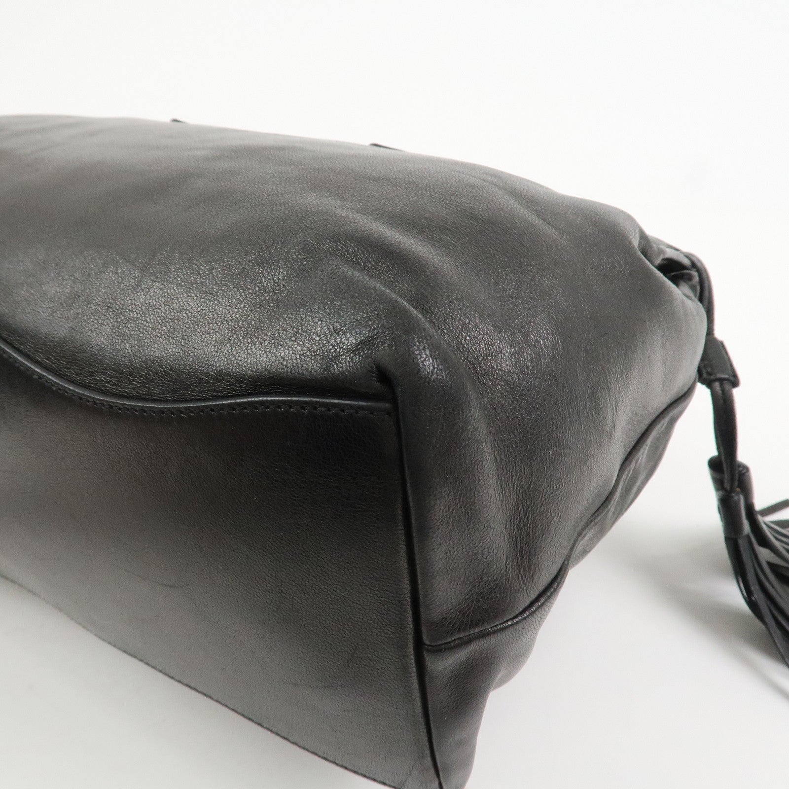 PRADA Logo Nappa Leather 2Way Bag Hand Bag Shoulder Bag Black